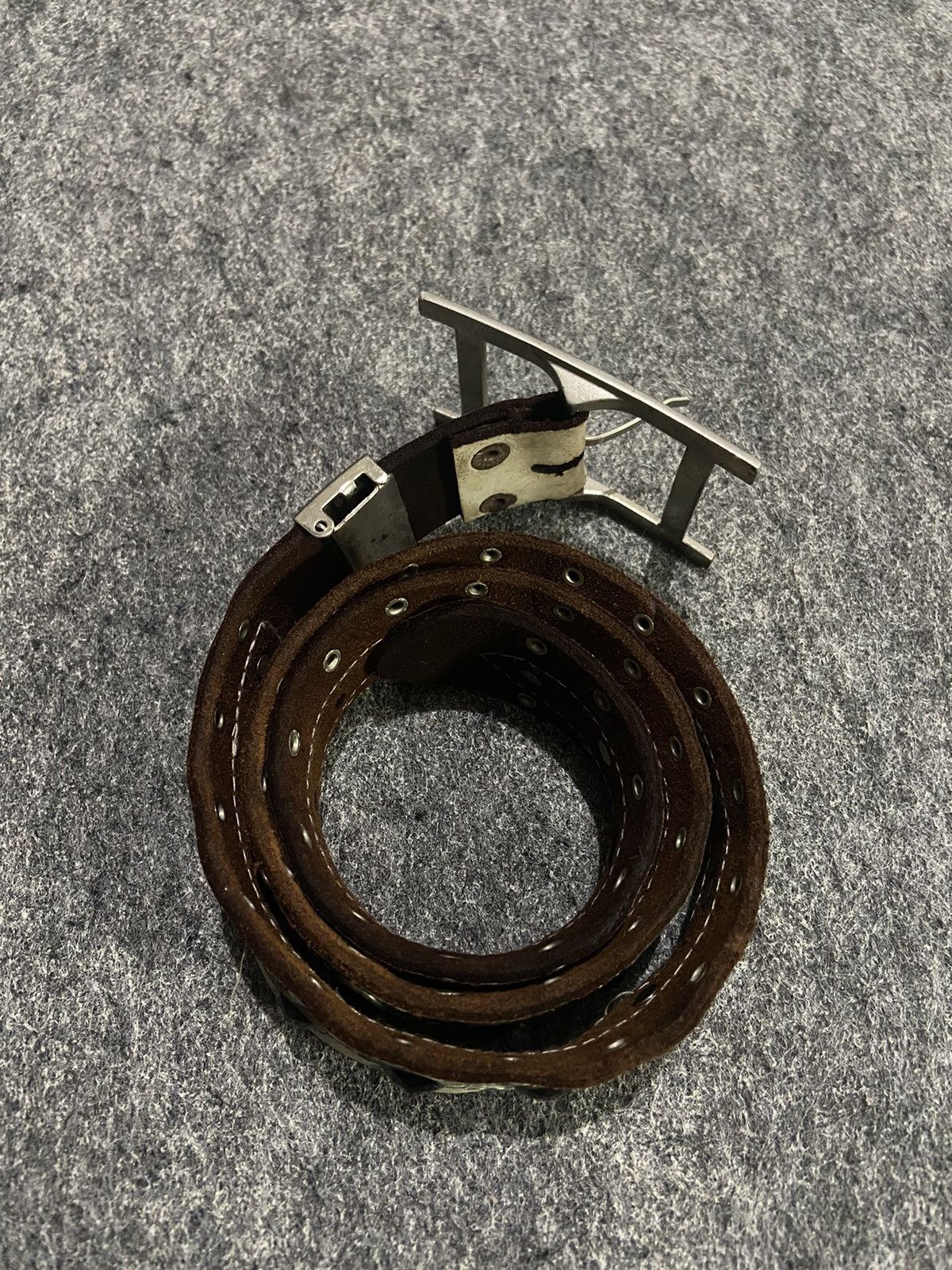 Japanese Brand × Le Grande Bleu (L.G.B.) Vintage leather belt lgb style punk snake belt Size ONE SIZE - 1 Thumbnail