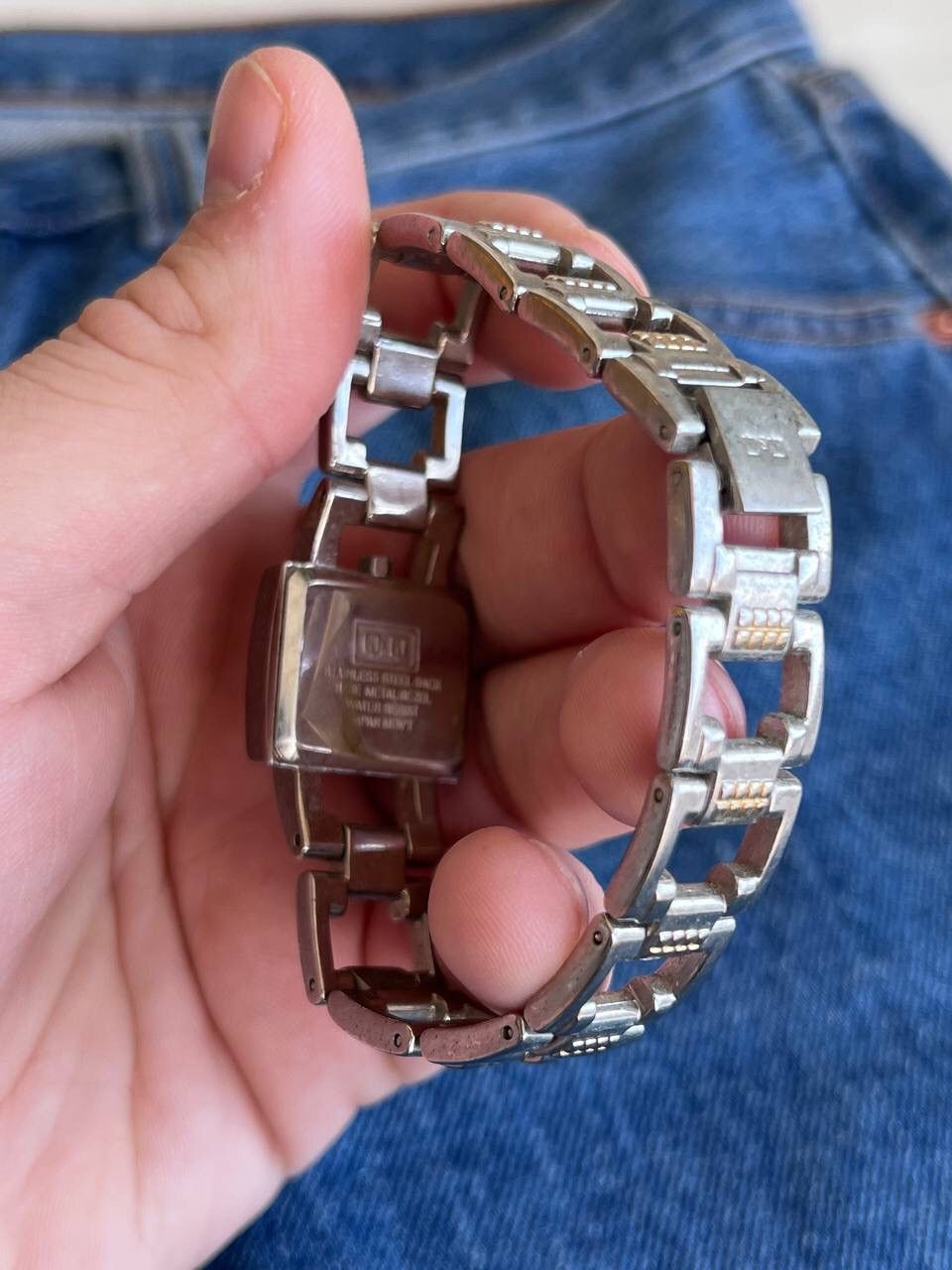 Japanese Brand × Vintage Vintage Q&Q Steel 00s Japanese style futuristic Watch Size ONE SIZE - 2 Thumbnail