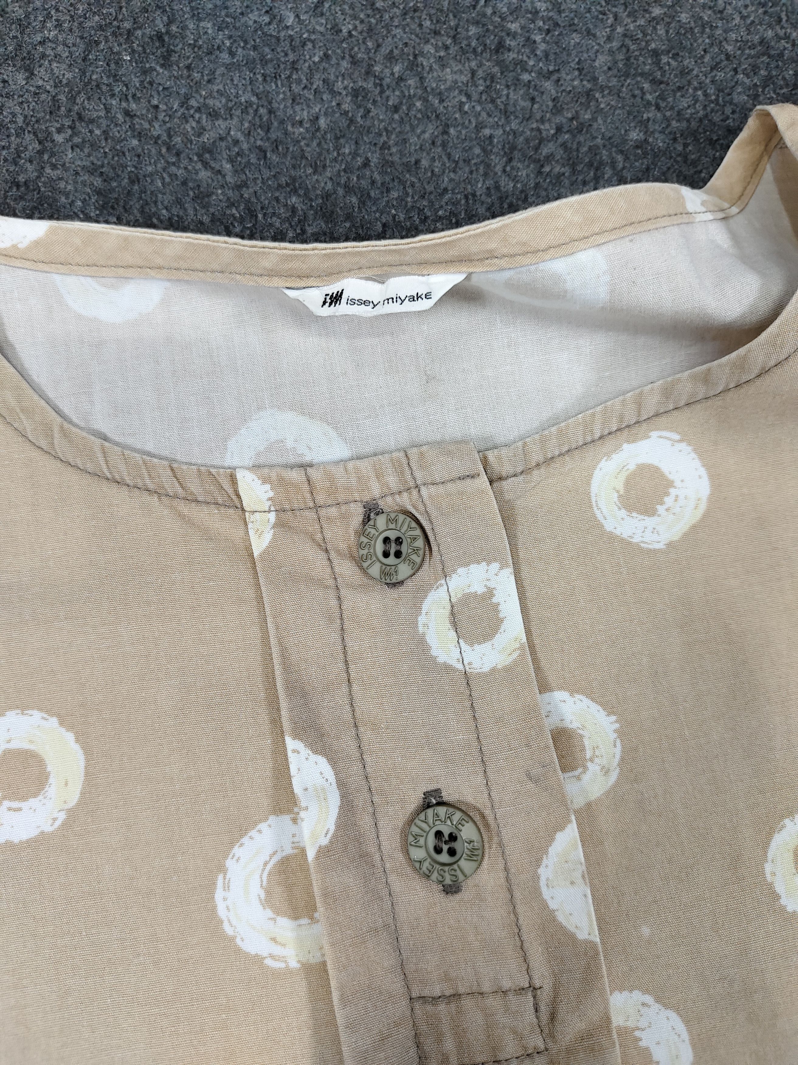 Issey Miyake 80s Issey Miyake- Archived Round Art Pattern Big Pocket Size L / US 10 / IT 46 - 7 Thumbnail