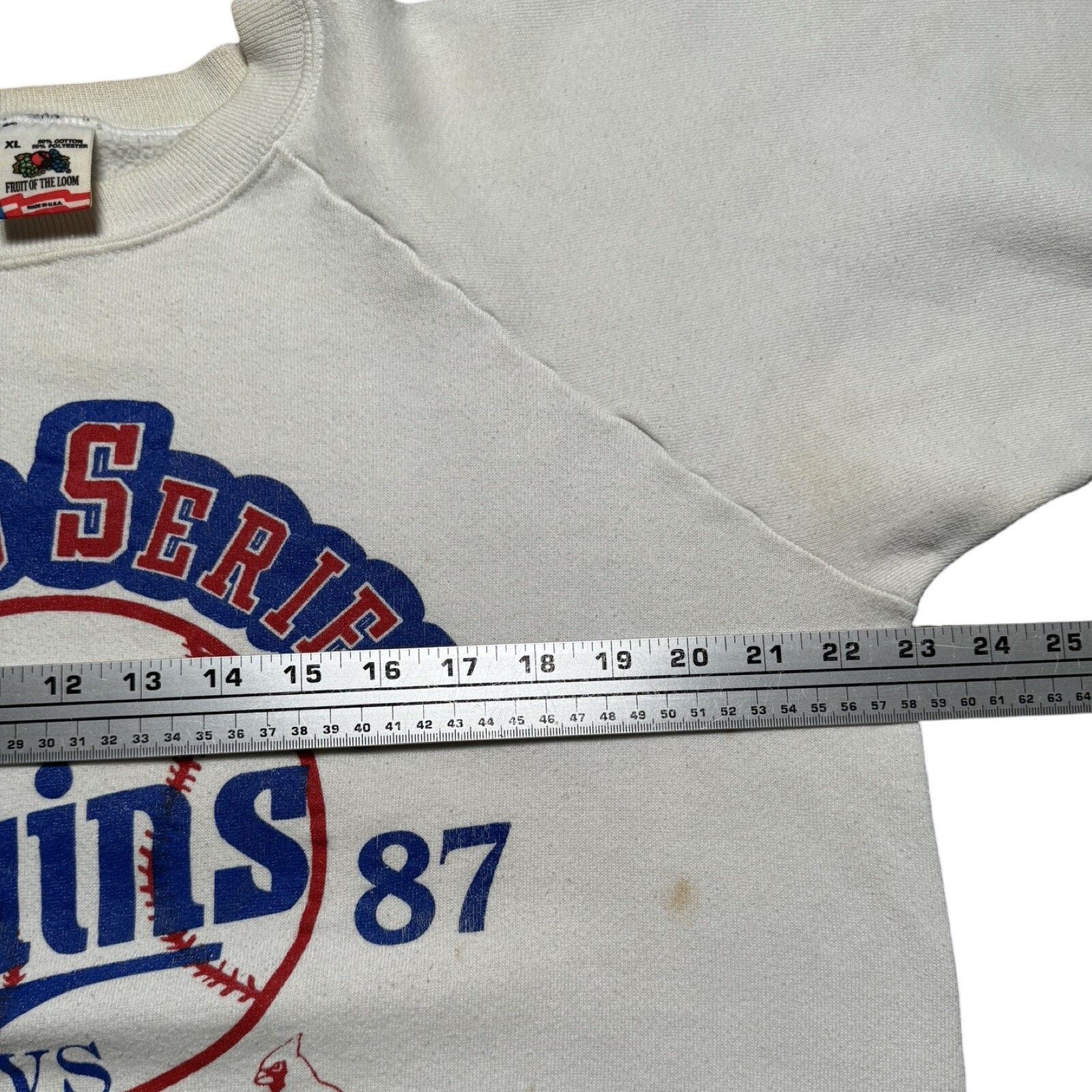 Vintage 80s MLB Minnesota Twins Cardinals World Series Sweatshirt XL Size US XL / EU 56 / 4 - 5 Thumbnail