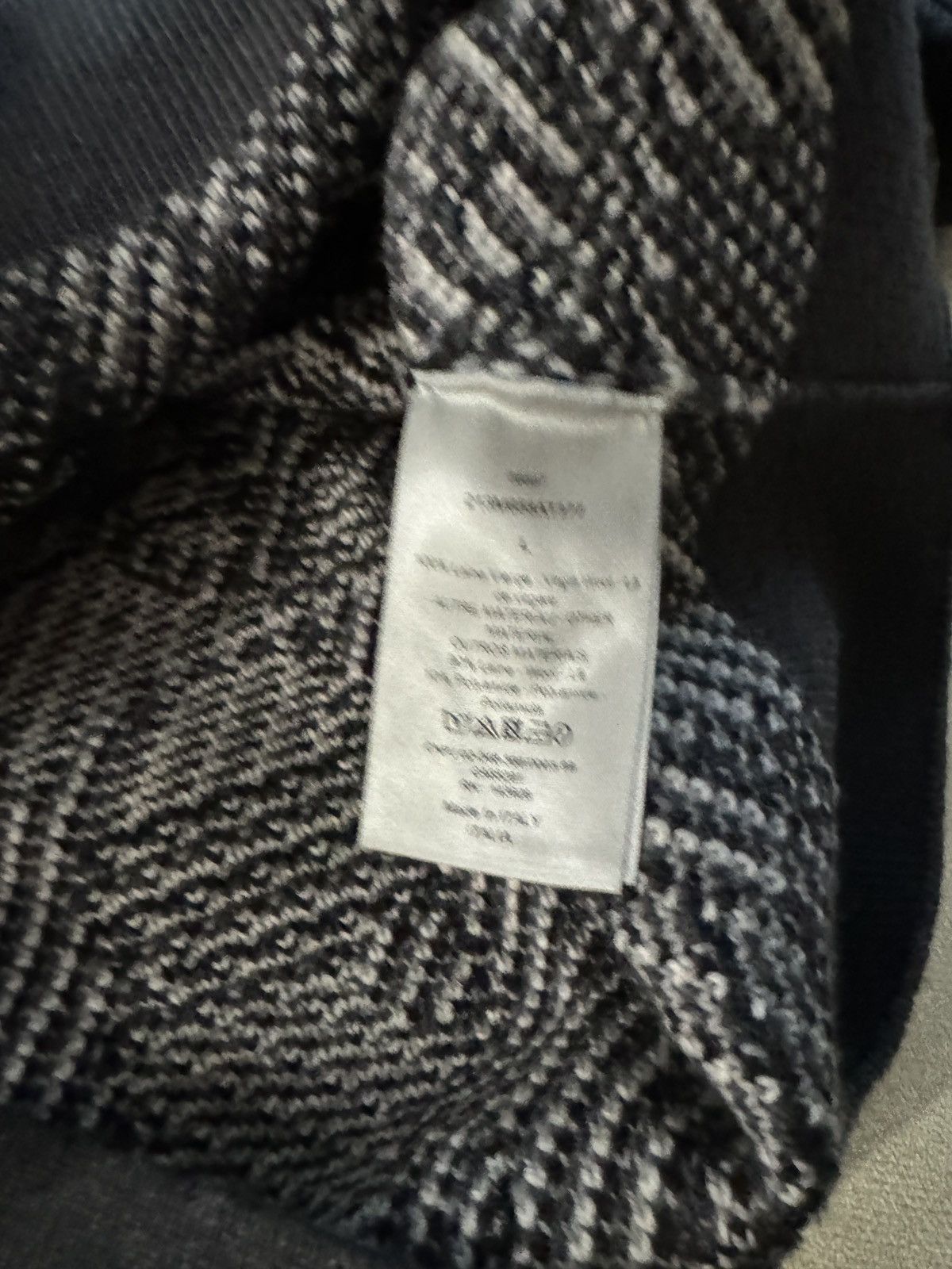 Dior Oblique Black & Grey Virgin wool sweater Size US L / EU 52-54 / 3 - 5 Thumbnail