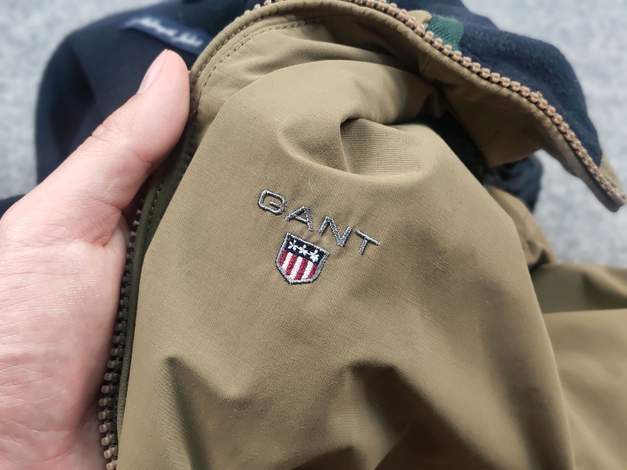 Gant Gant the length Dark Khaki Hooded Fleece-insulated Jacket Size US L / EU 52-54 / 3 - 15 Thumbnail