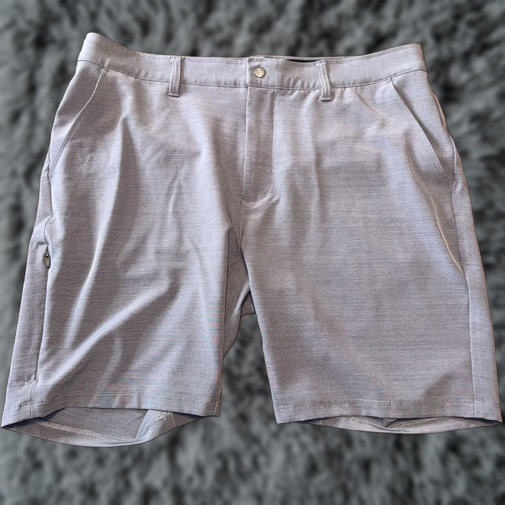 Vintage BYLT Kinetic Shorts Mens 38 Gray Zip Pocket Performance Stretch 9" Inseam Size US 38 / EU 54 - 1 Thumbnail