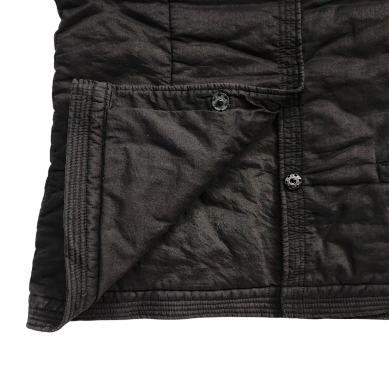 Japanese Brand Gaijin Made Quilted Collarless Jacket Size M / US 6-8 / IT 42-44 - 6 Thumbnail