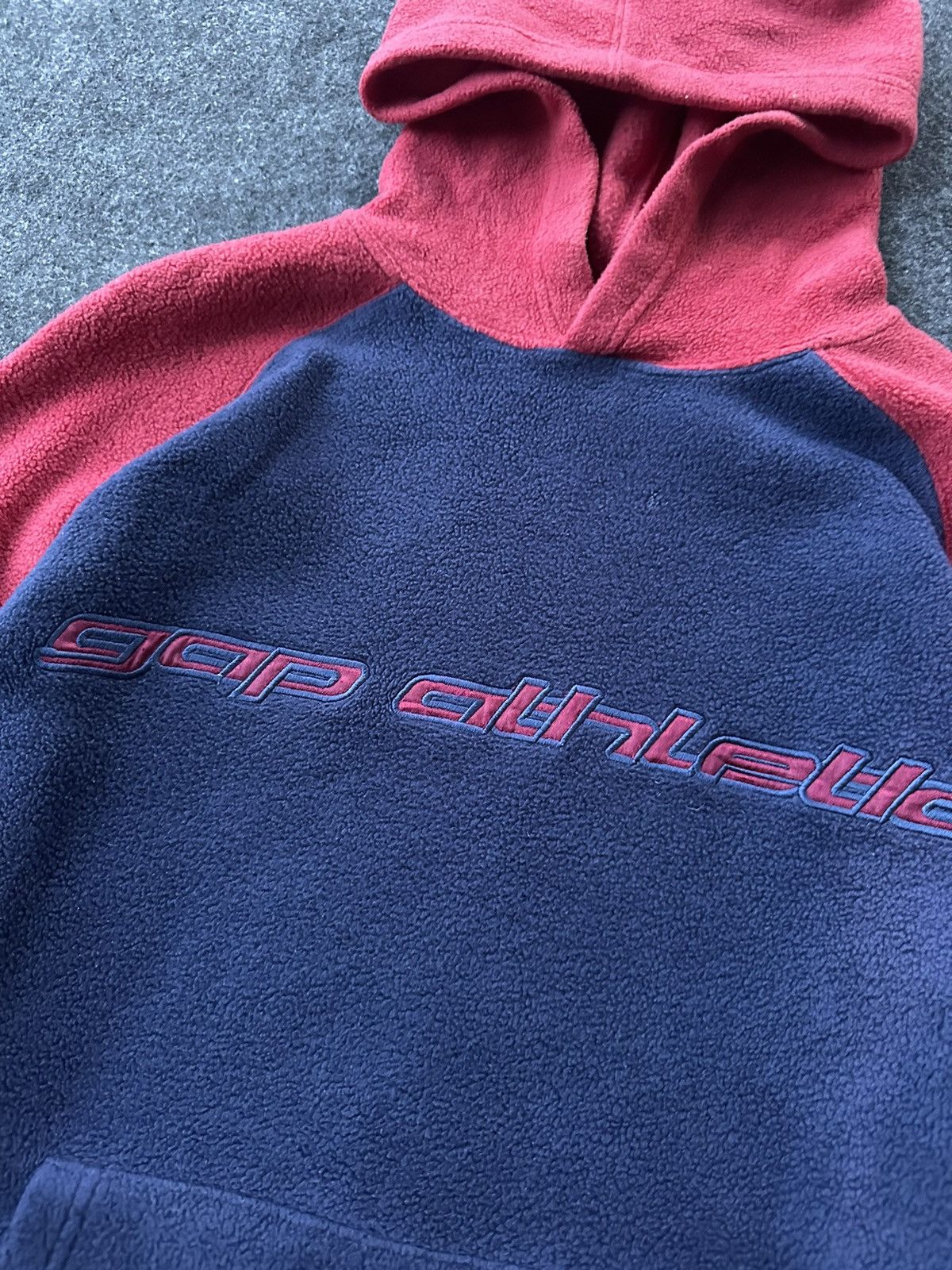 Gap × Vintage Vintage Gap Athletic Spellout Fleece Hoodie A433 Size US S / EU 44-46 / 1 - 3 Thumbnail