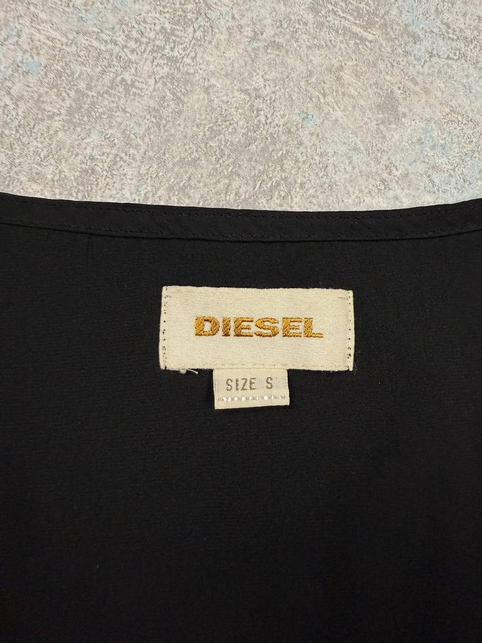 Diesel Diesel Black Mini Dress Floral Print Avantgarde Size S / US 4 / IT 40 - 4 Thumbnail
