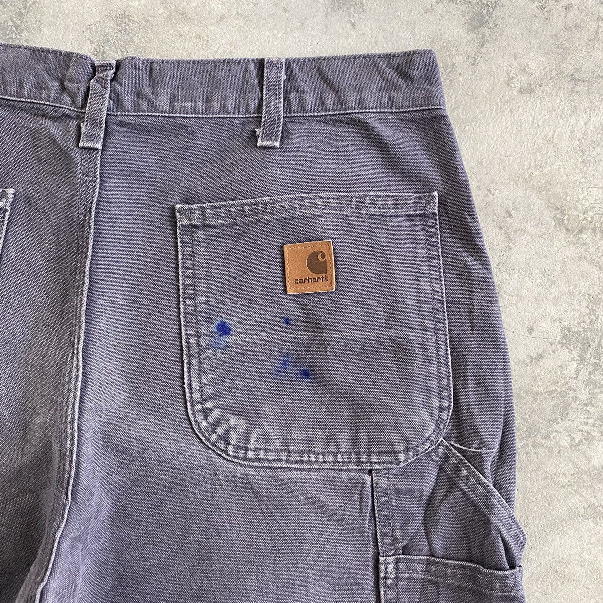 Carhartt Vintage Carhartt Faded Petrol Blue Carpenter Workwear Pants Size US 34 / EU 50 - 17 Thumbnail