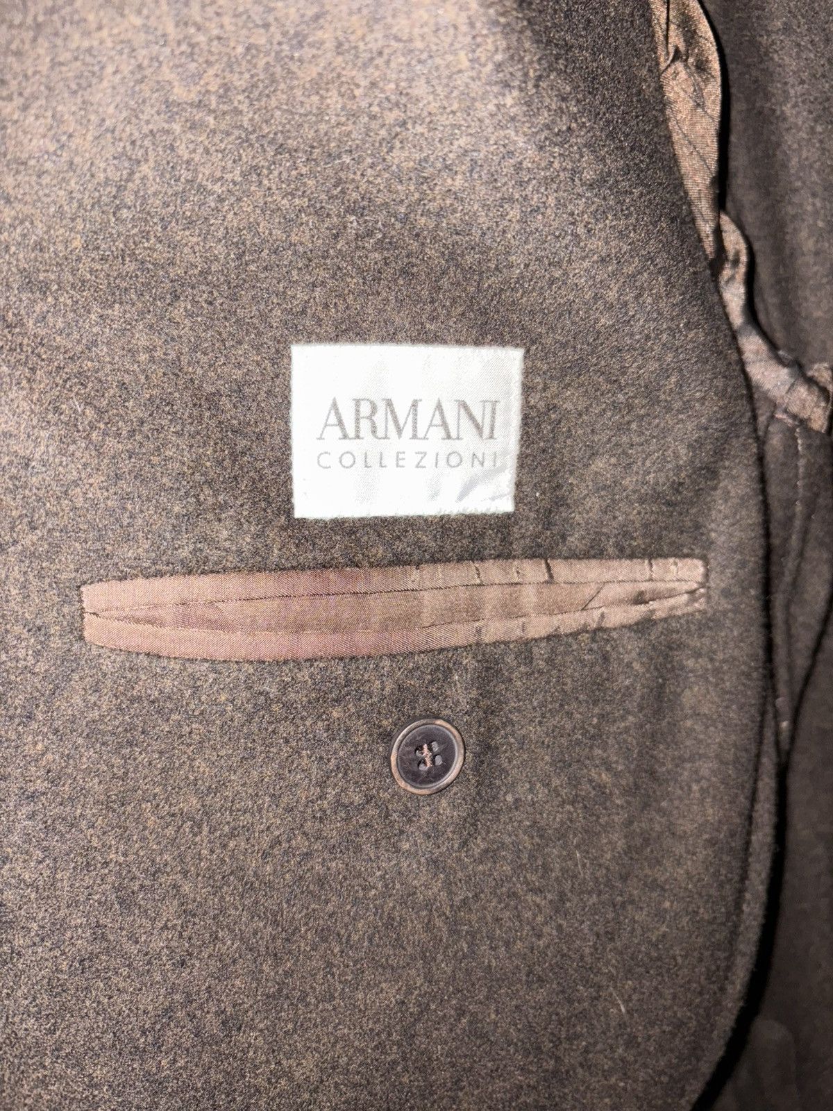 Armani Armani Dark Brown Wool Blazer Size 46R - 5 Thumbnail
