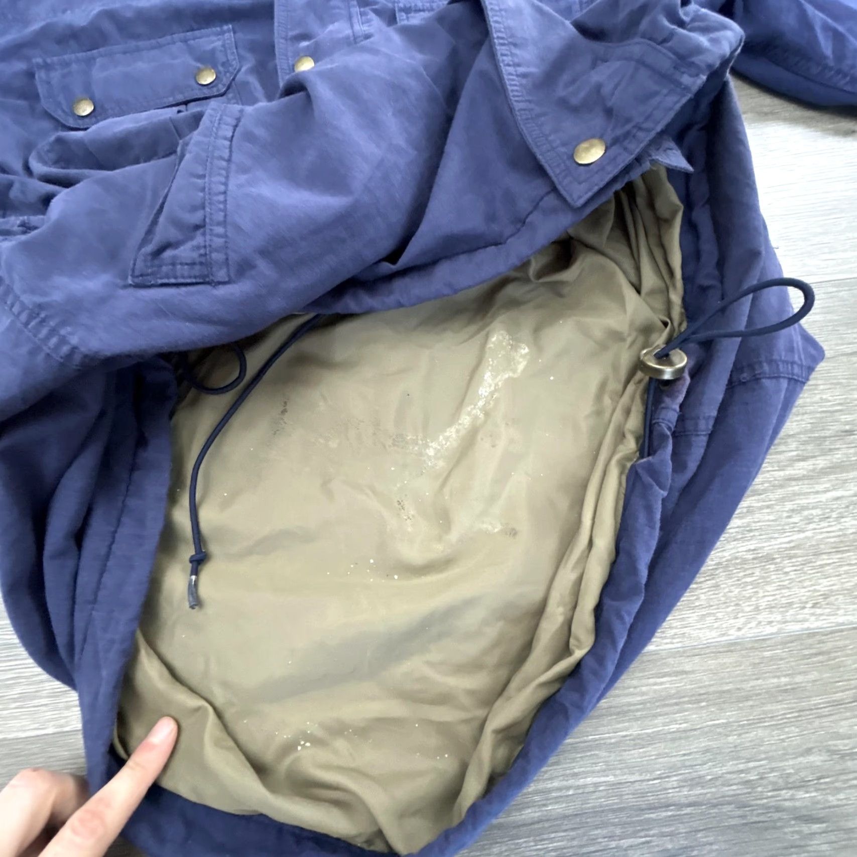 Vintage VINTAGE Woolrich Jacket Mens Medium Navy Blue Field Coat Parka Outdoors 90s Size M / US 6-8 / IT 42-44 - 5 Thumbnail