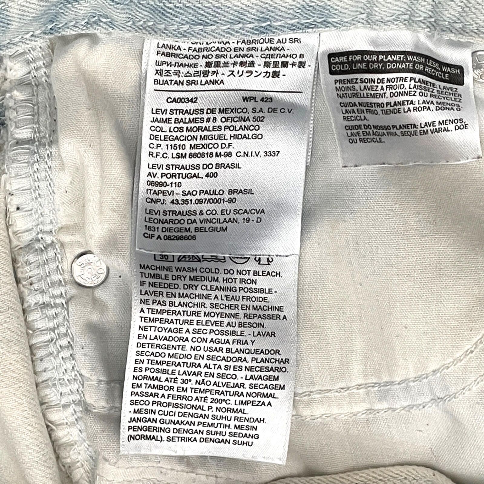 Levi's Levi’s 501 Women’s Denim Shorts Size 7 Acid Wash Raw Hem Size 30" / US 8 / IT 44 - 6 Thumbnail
