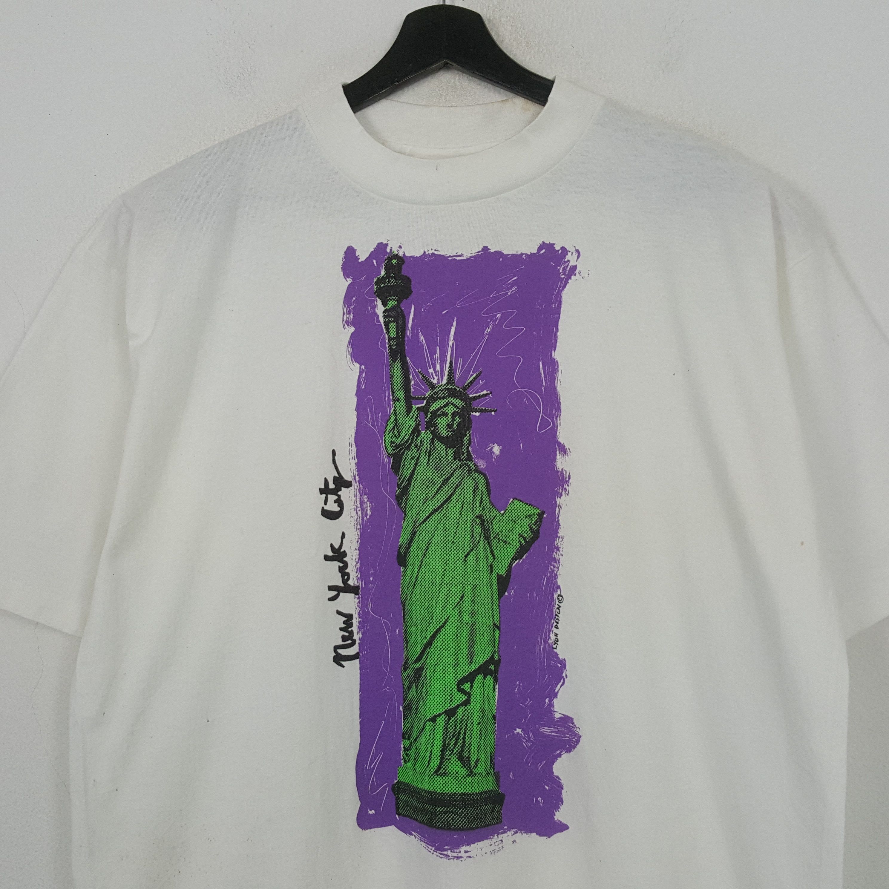 All Sport New York City Vintage Tshirt RR2 Size US XL / EU 56 / 4 - 2 Thumbnail