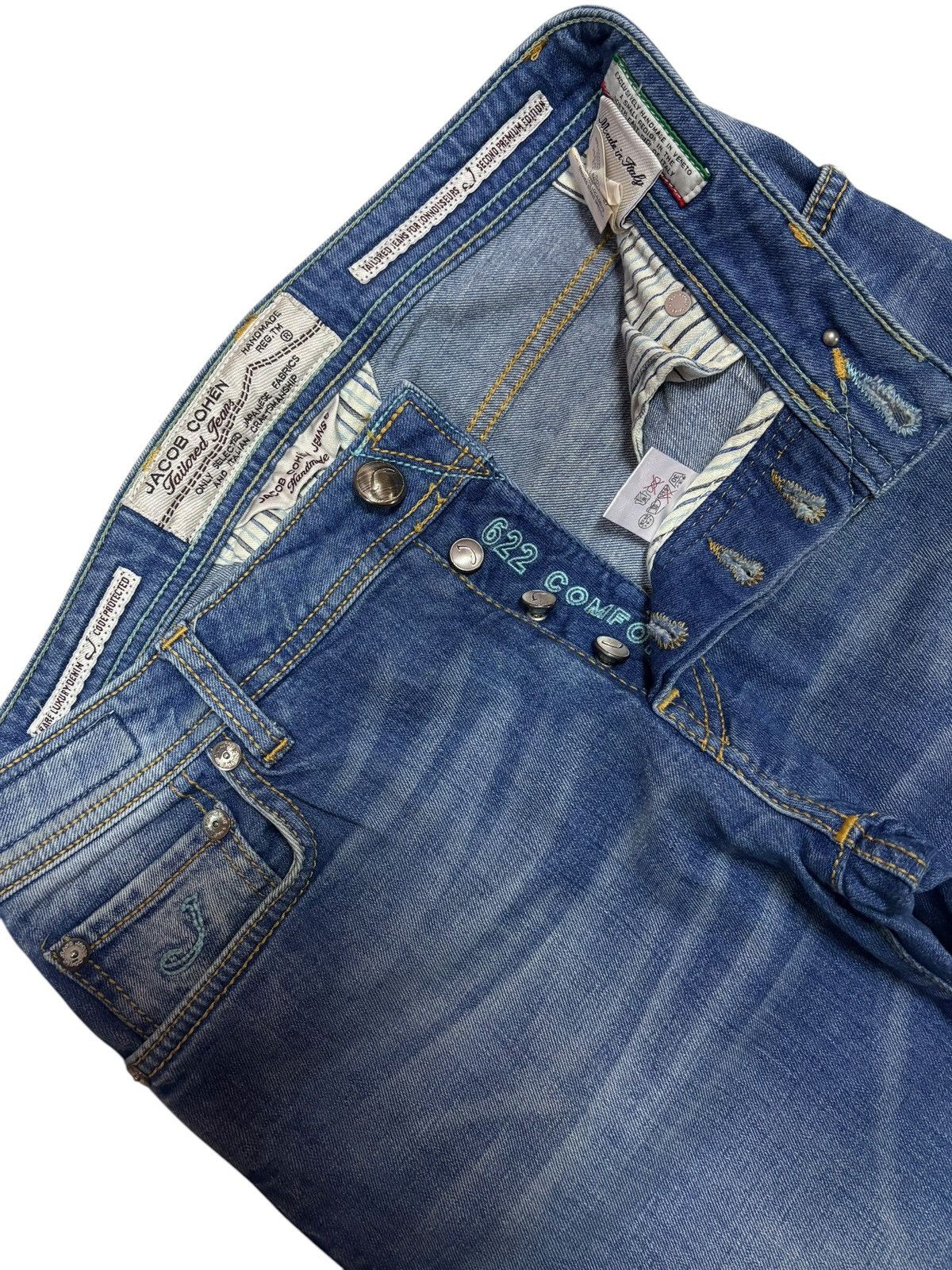 Jacob Cohen Exclusive🔥 Jacob Cohen Handmade Tailored Jeans Size US 32 / EU 48 - 6 Thumbnail