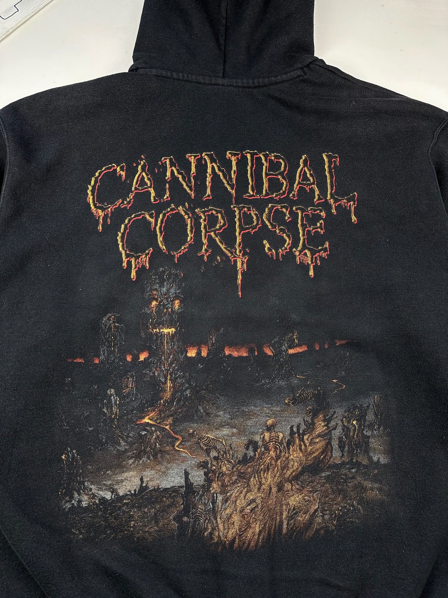 Band Tees Vintage Cannibal Corpse Blood Metal Graphic Zip Hoodie Size US XL / EU 56 / 4 - 6 Thumbnail