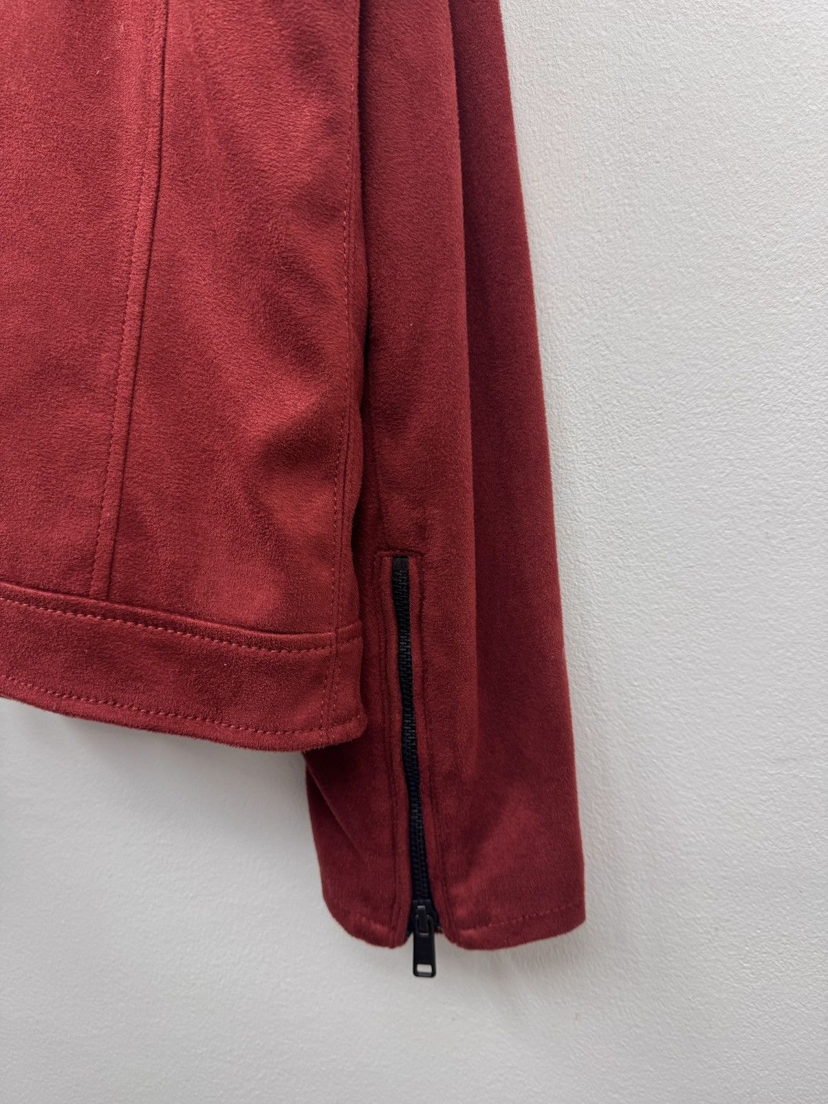 Zara Zara Men Zip Jacket Burgundy Size XL Size US XL / EU 56 / 4 - 11 Thumbnail