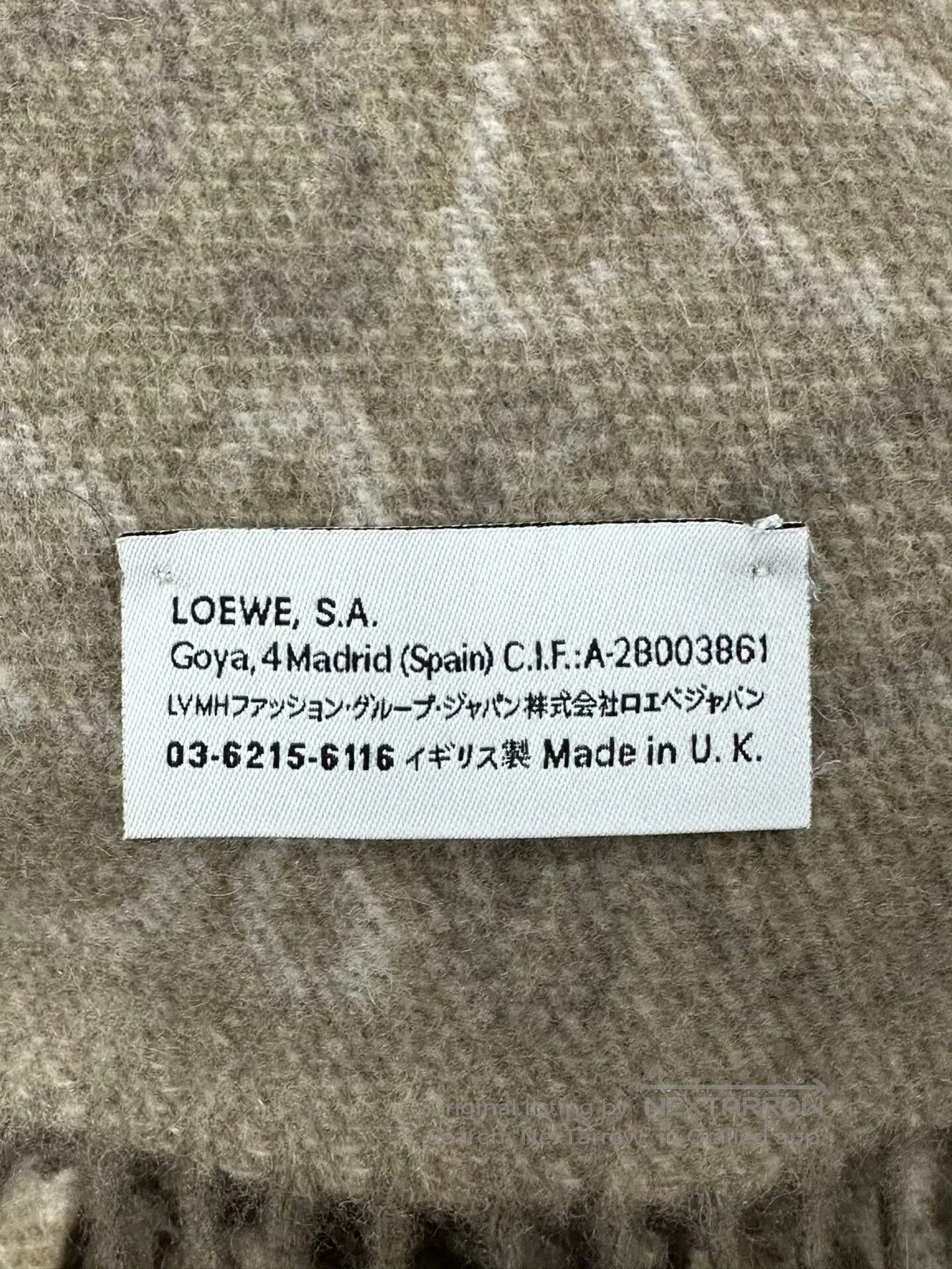 Loewe Loewe Colorful Printed Logo Wool Fleece Scarf| Size ONE SIZE - 4 Thumbnail