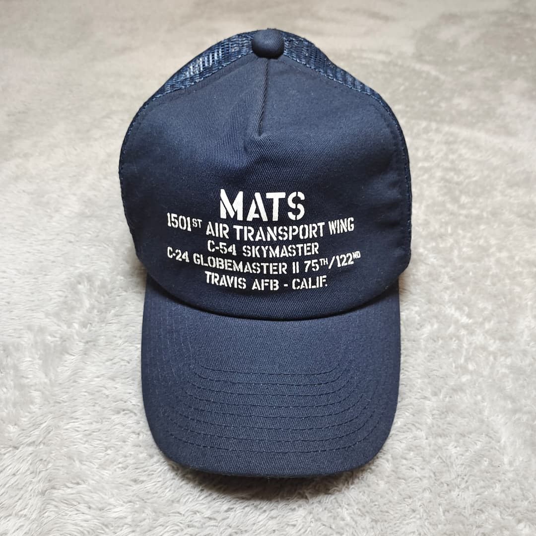 AVIREX MATS USAF MILITARY ARMY SNAPBACK MESH CAP