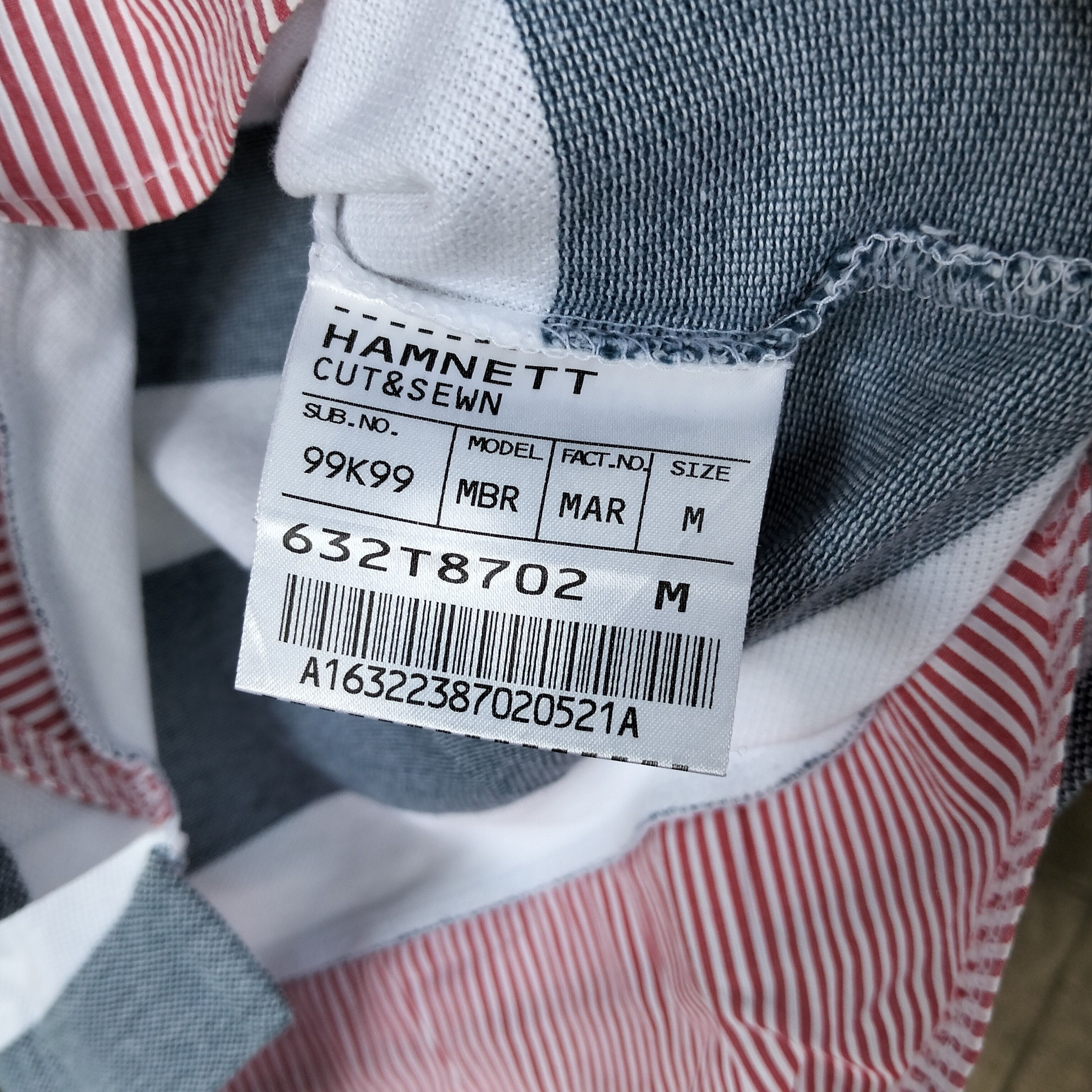 Katharine Hamnett London Katharine Hamnett London Stripe Double Layer Long Sleeve Tee Size US S / EU 44-46 / 1 - 9 Thumbnail