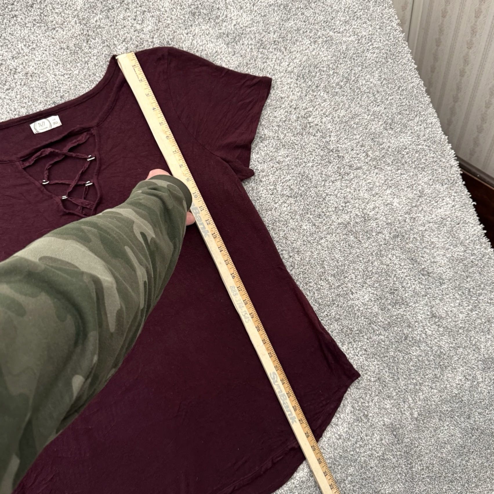 Vintage Lace Up Top Womens Size XXL Grunge Streetwear Edgy Minimalist Casual Soft Flowy Size XXL / US 16-18 / IT 52-54 - 2 Thumbnail