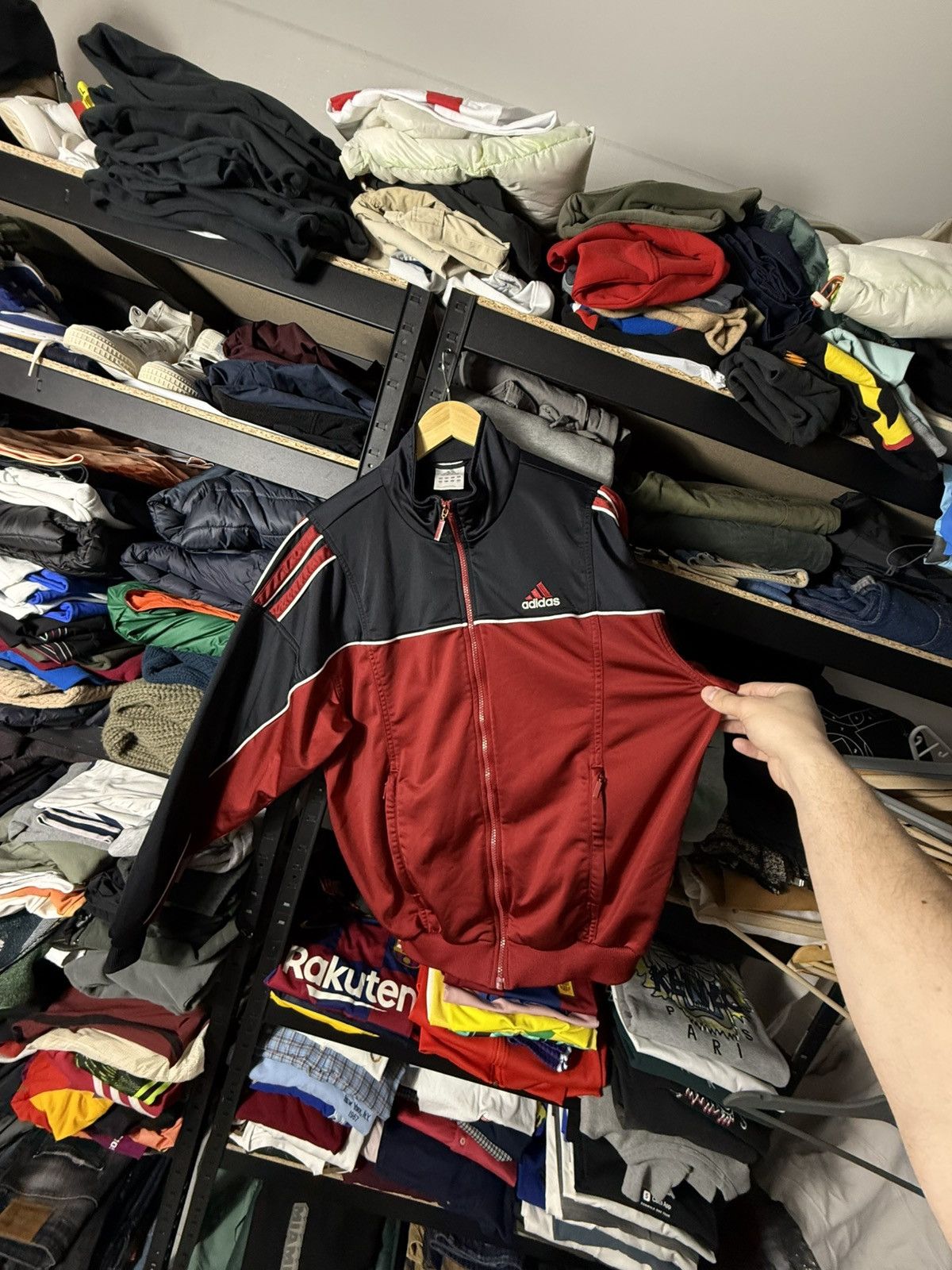 Adidas Vintage Adidas Track Jacket Red Black Zip Y2K Retro Sport Size US M / EU 48-50 / 2 - 5 Thumbnail