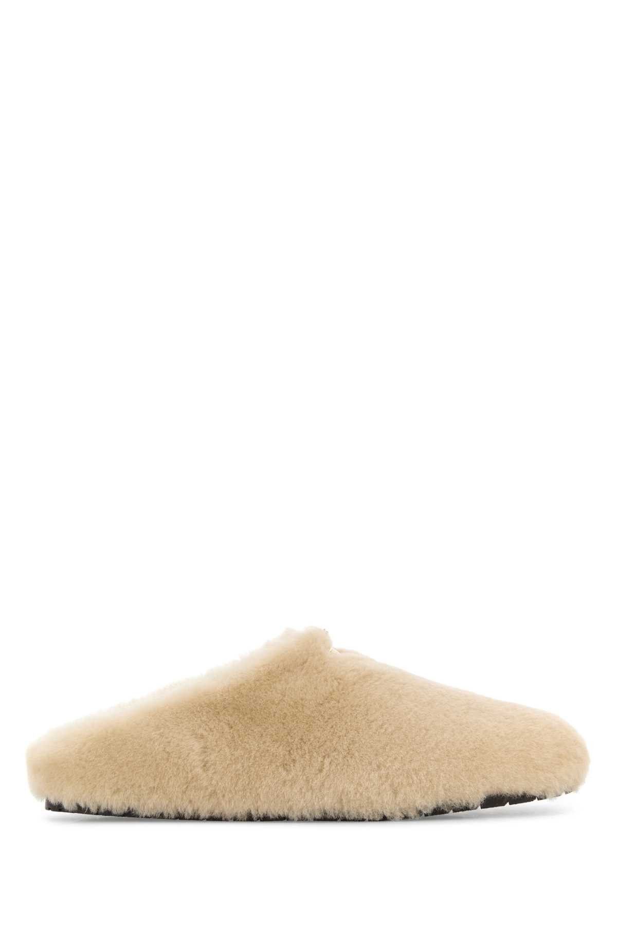 Prada Sand Shearling Slippers Size US 11 / IT 41 - 1 Thumbnail