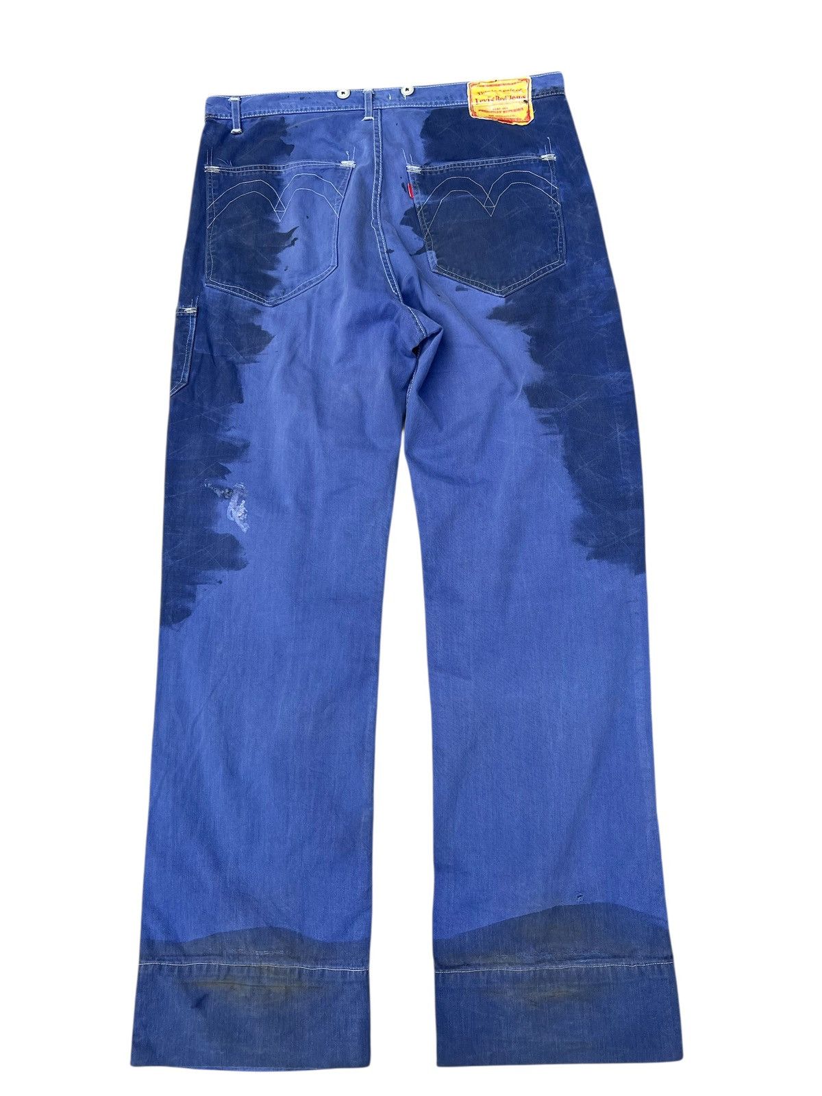 Levi's Archive 2003 Levi’s Red HOLDEN Waxed Stains Cotton Work Pant Size US 34 / EU 50 - 14 Thumbnail