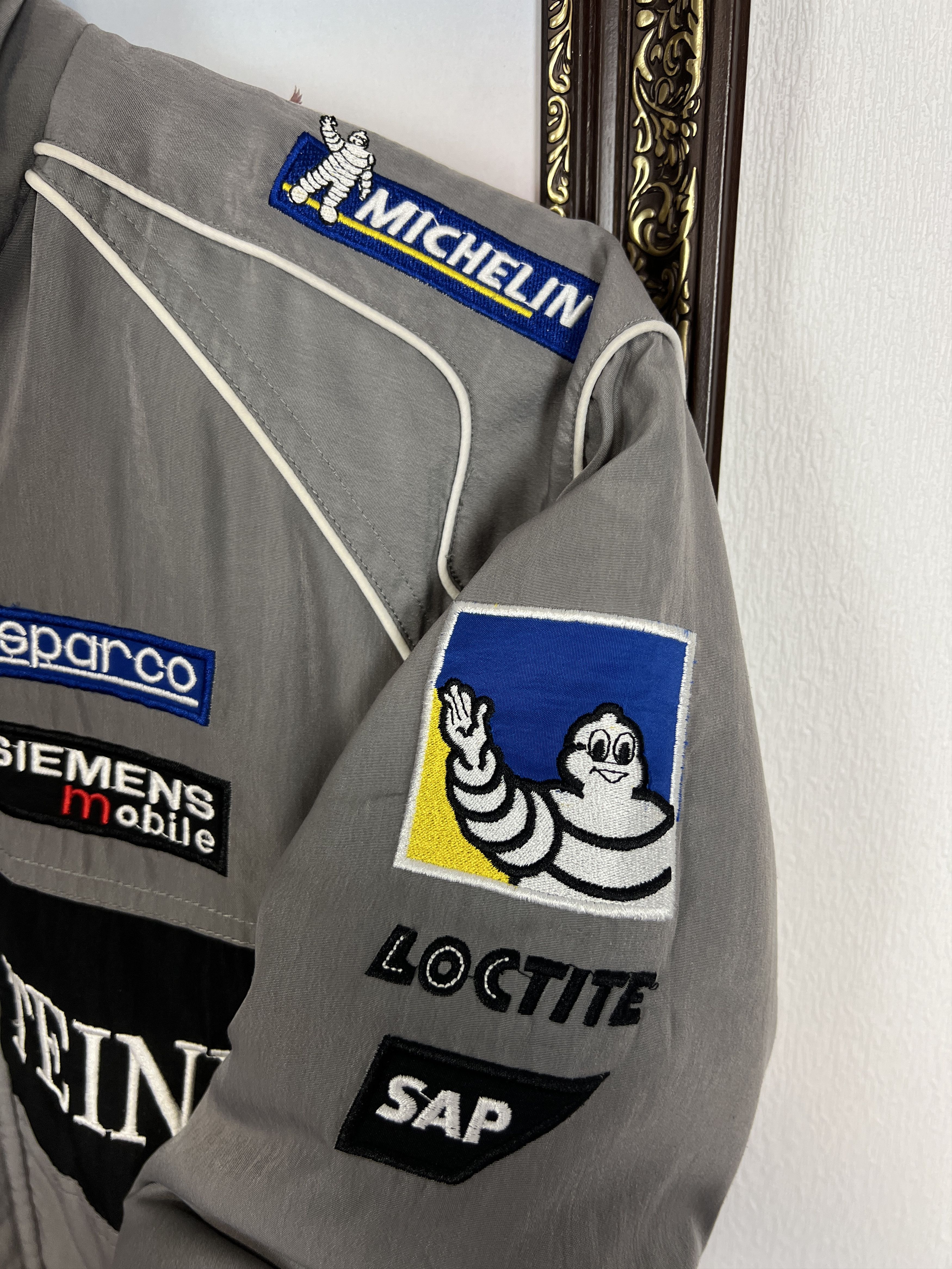 Mercedes-Benz Vintage Mercedes Benz Racing Formula 1 Bomber Warsteiner Size XS / US 0-2 / IT 36-38 - 5 Thumbnail