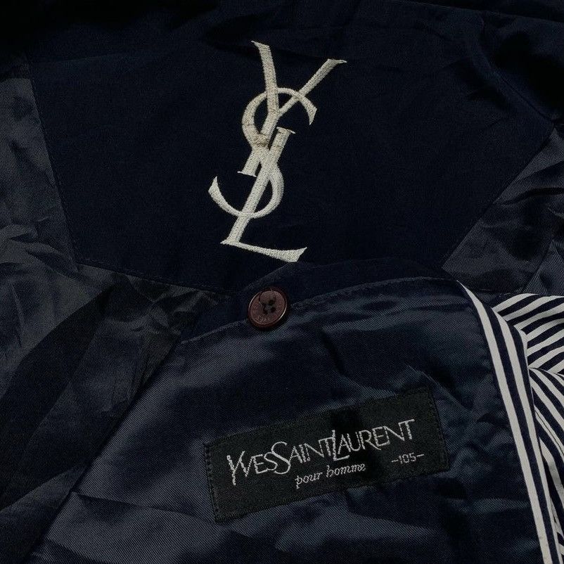 Vintage × Yves Saint Laurent RARE Yves Saint Laurent big logo work jacket Size US XL / EU 56 / 4 - 6 Thumbnail