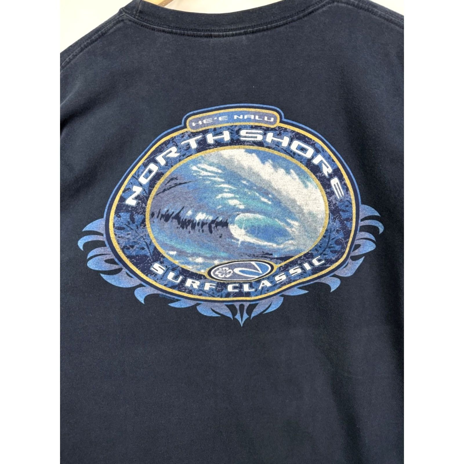 Vintage VINTAGE Crazy Shirts North Shore Surf Classic Hawaii Aloha Long Sleeve XL Dark Blue 90s Mens Shirt Size US XL / EU 56 / 4 - 4 Thumbnail