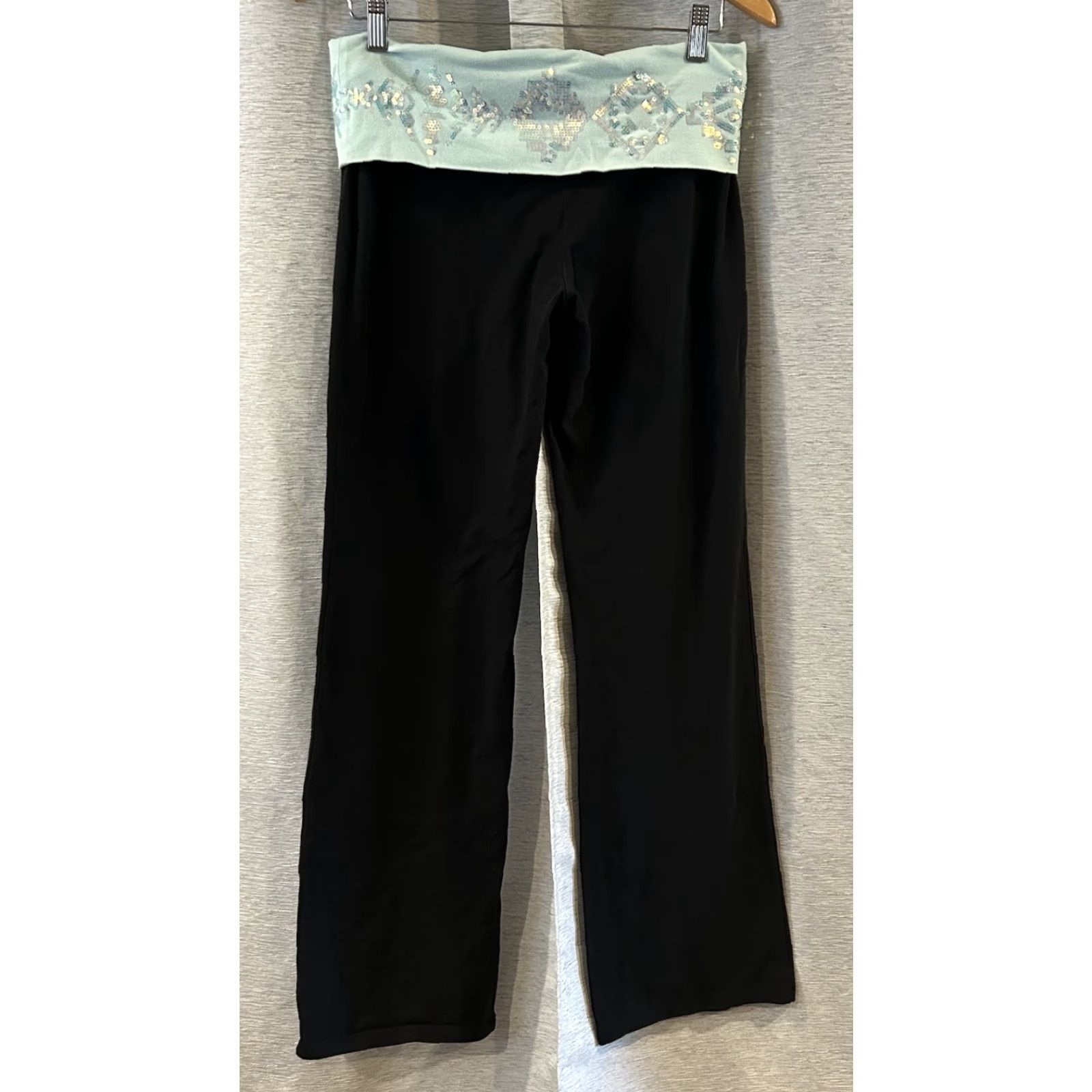 Victoria's Secret Viktorias Secret Pink Fold over Boot Cut Bling Legging Large 2013 Womens Leggings Pink Boots Logo 32in Inseam Size 36" / US 14 / IT 50 - 4 Thumbnail
