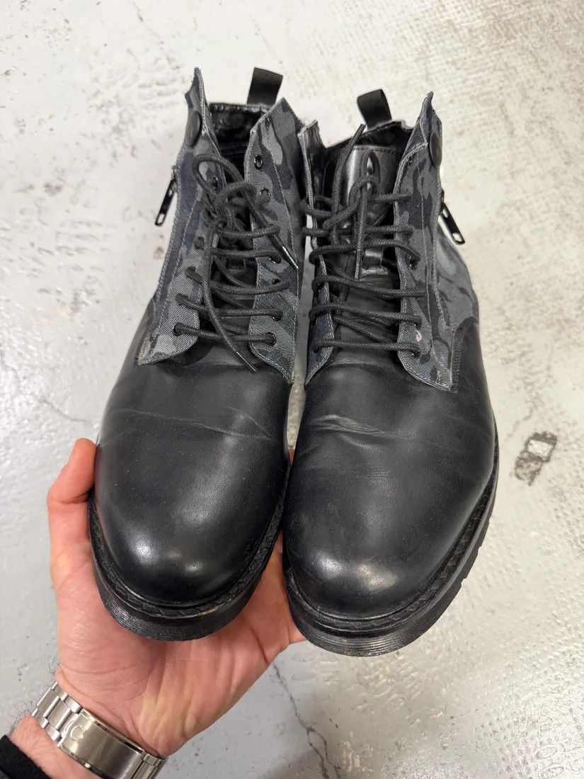 Armani 2010s Armani Black Camo Hybrid Boots Size US 12 / EU 45 - 5 Thumbnail