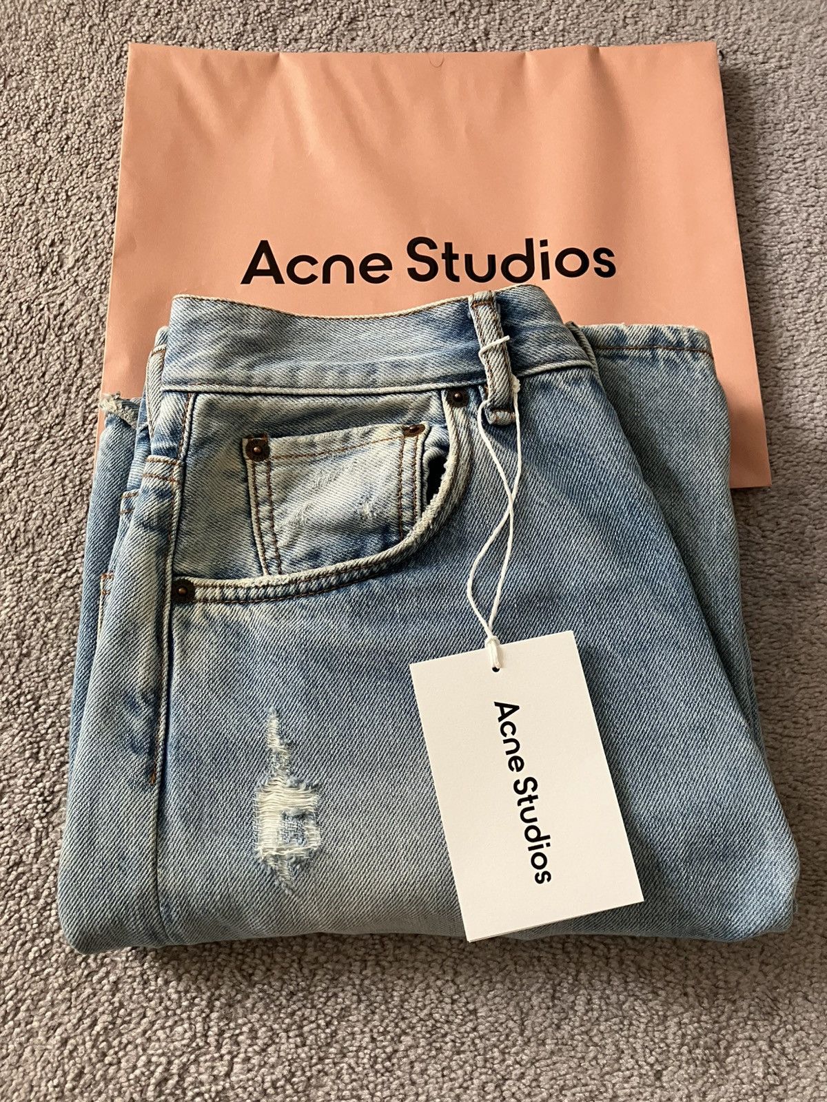 Acne Studios Acne Studios 2021m Blue Jeans 29/30 Size US 29 - 13 Thumbnail