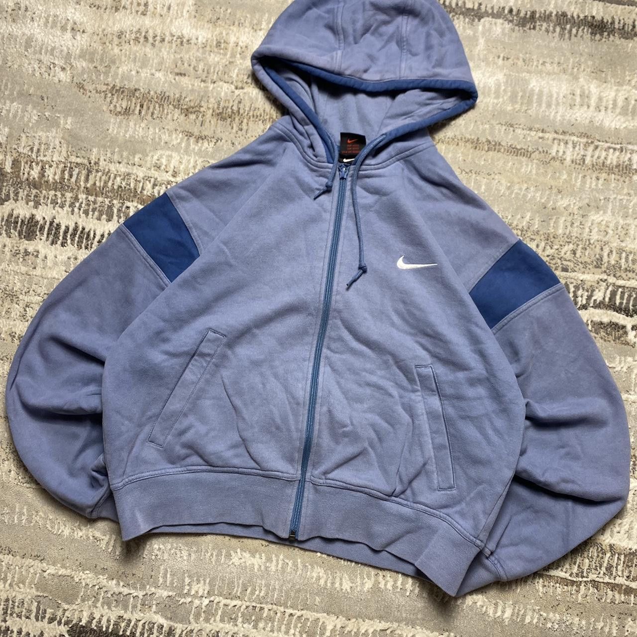 Nike 90s Nike Zip Hoodie Blue M Size US M / EU 48-50 / 2 - 2 Thumbnail