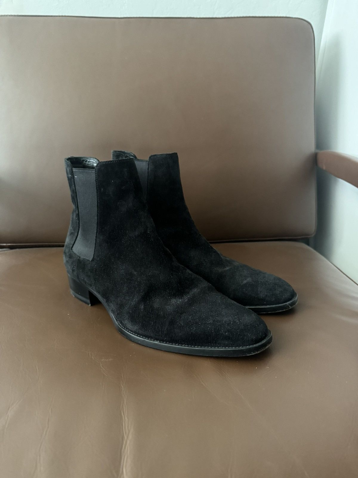 Yves Saint Laurent YSL Suede Boots Size US 9 / EU 42 - 1 Thumbnail