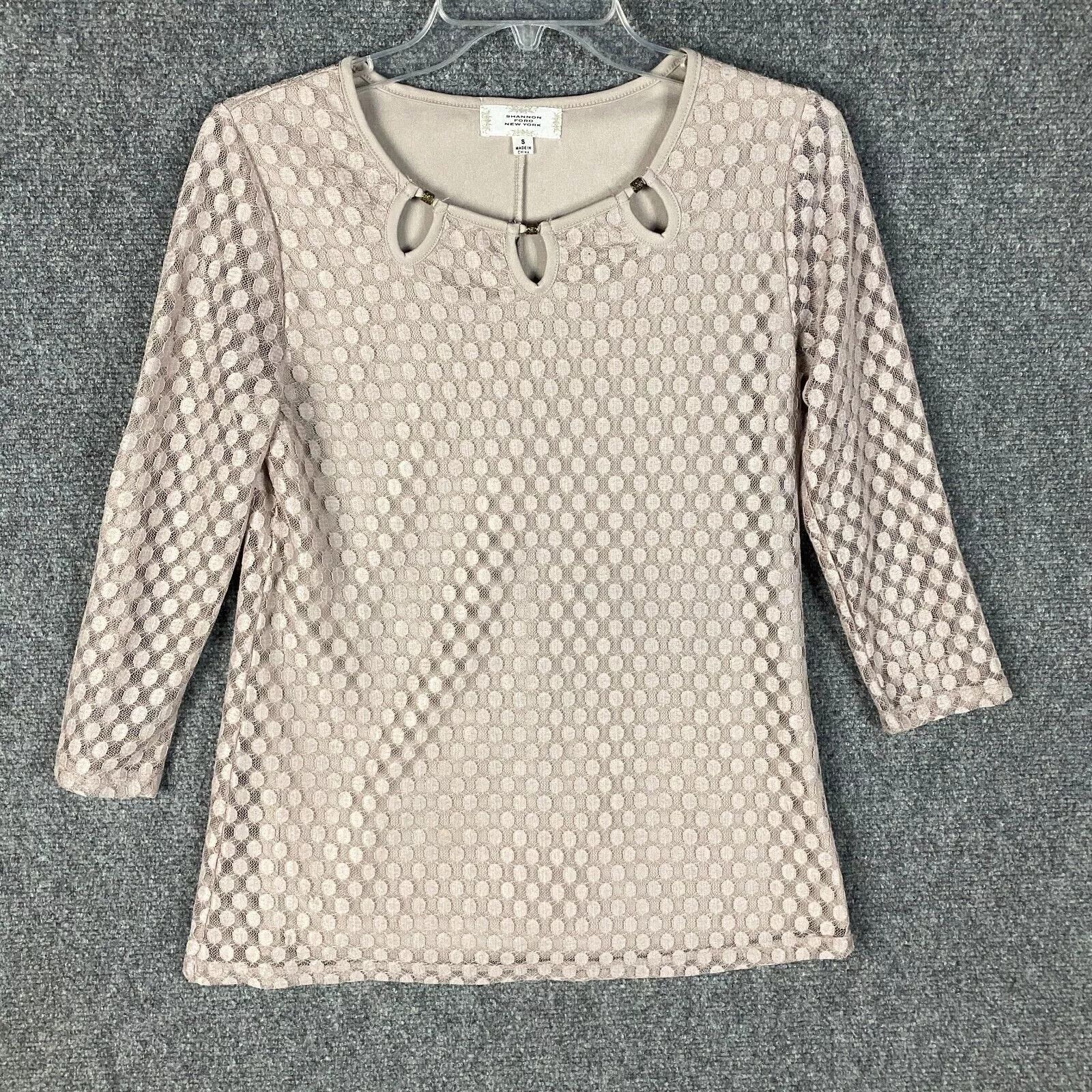 Other Shannon Ford Blouse Women's Small 3/4 Sleeve Polyester S Size S / US 4 / IT 40 - 1 Thumbnail