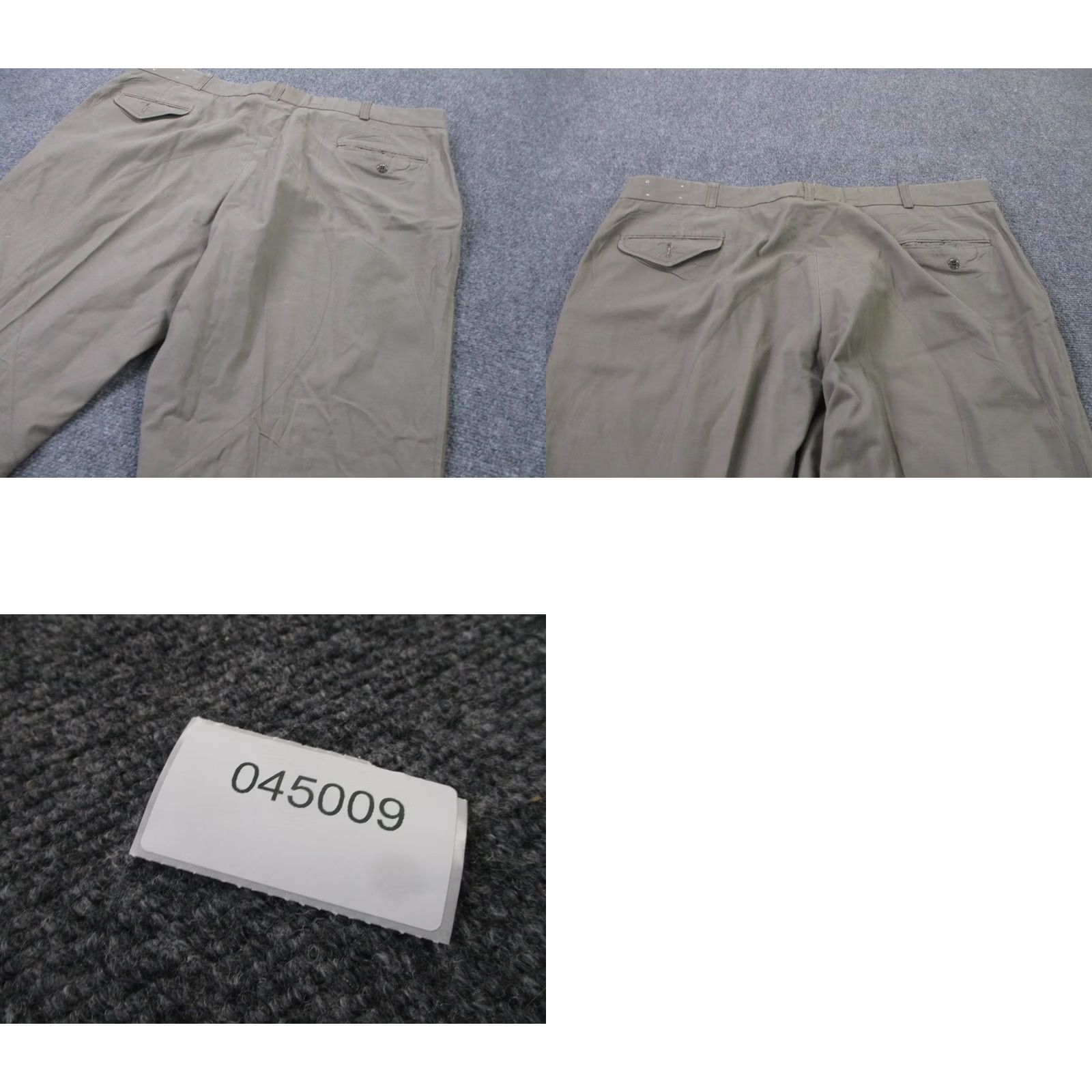 Vintage VINTAGE L.L. Bean Pants Mens 44 Beige Canvas Carpenter Straight Classic 30 In Inseam Mens Beige 1940s 50s 60s Size US 42 / EU 58 - 9 Thumbnail