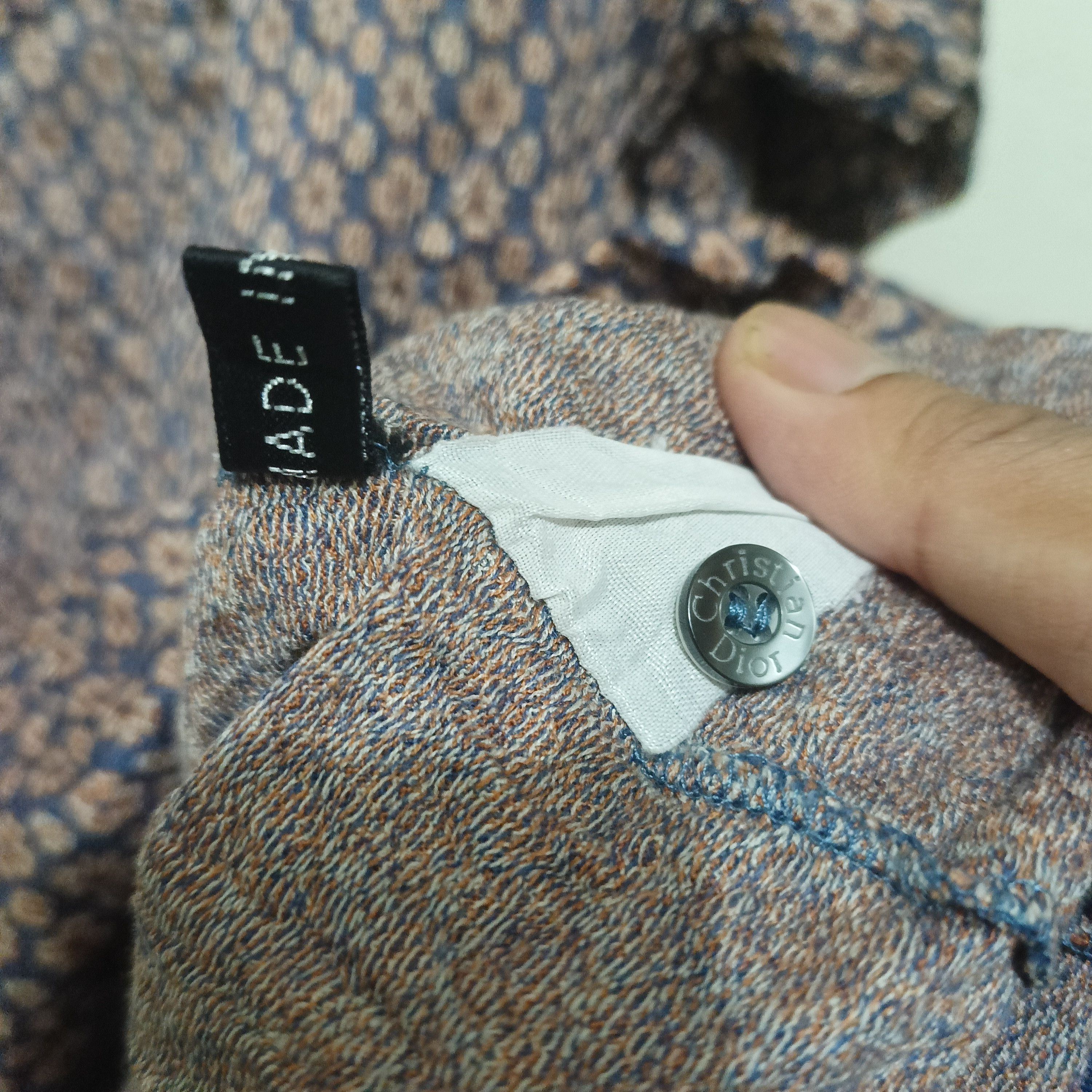 Christian Dior Monsieur Vintage Christian Dior Monsieur Polo Tee Single Pocket Size US L / EU 52-54 / 3 - 9 Thumbnail