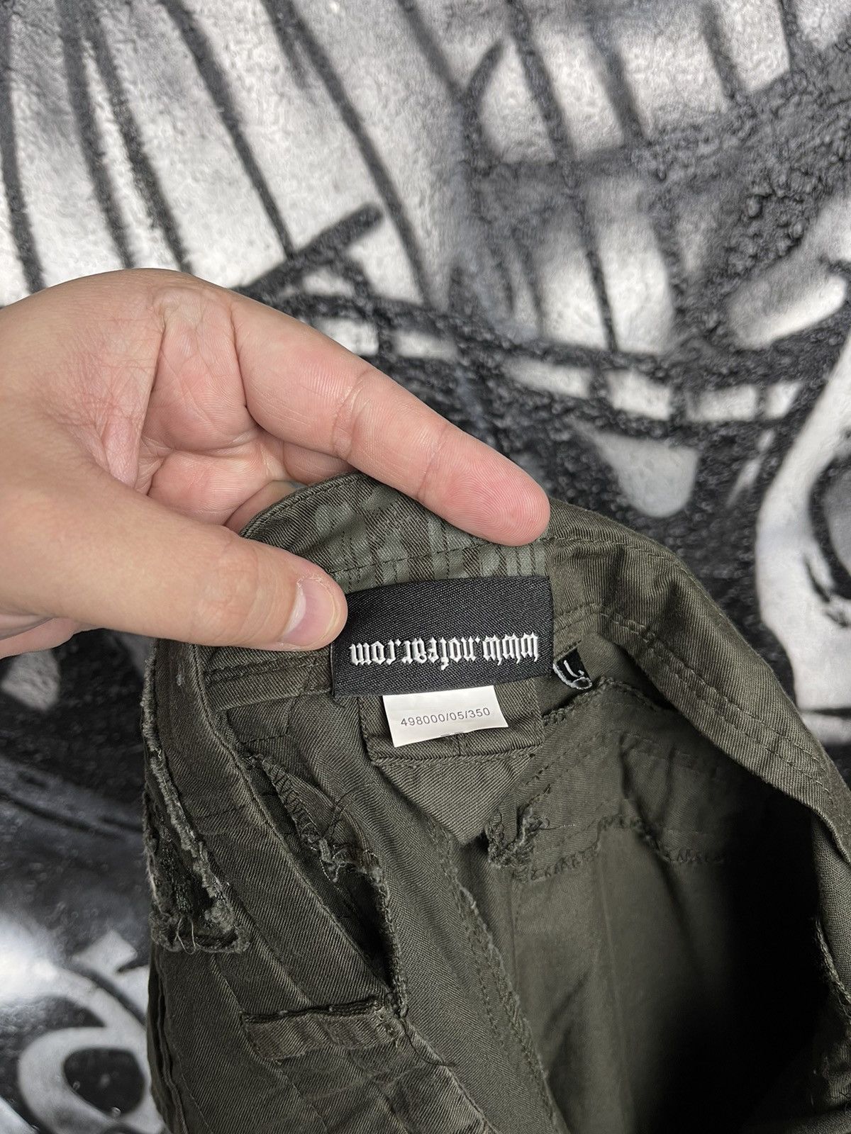No Fear × Vintage Y2K No Fear Skull Embroidered Logo Cargo Pants Men’s Size L Size US 33 - 14 Thumbnail