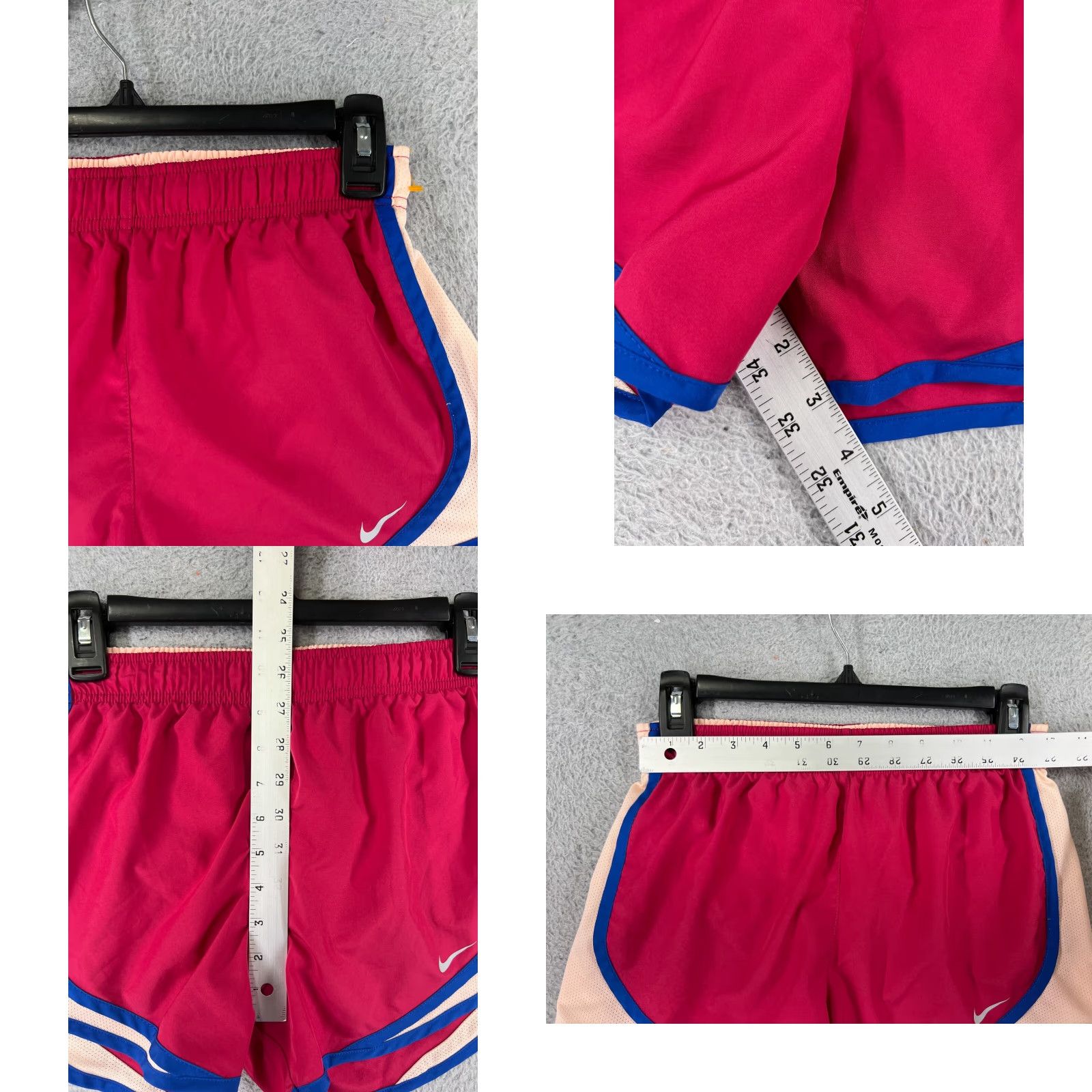 Nike VINTAGE Nike Shorts Womens XS Pink Dri-Fit Elastic Waist Athletic Shorts Womens XS Pink Nike Size 26" / US 2 / IT 38 - 8 Thumbnail