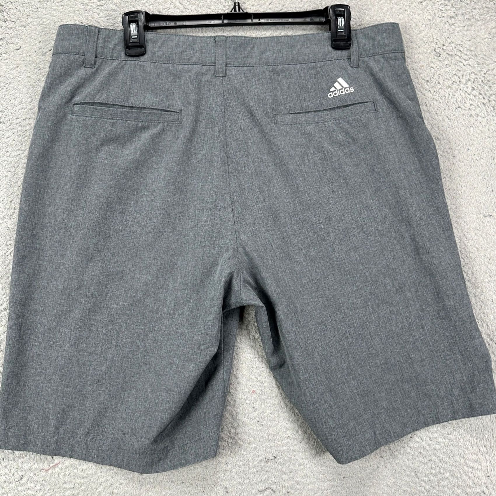 Adidas Adidas Mens Golf Chino Shorts 36 Gray Flat Front Performance Stretch Tech Pocket Size US 36 / EU 52 - 2 Thumbnail