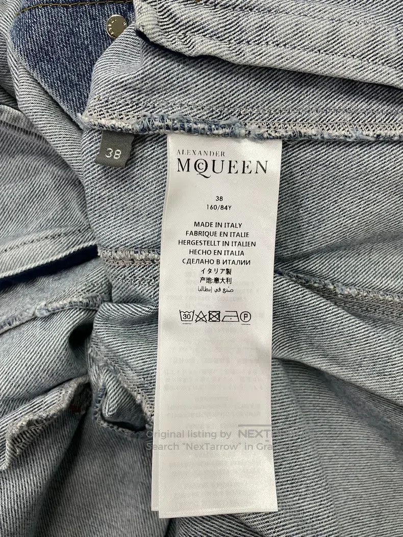 Alexander McQueen Alexander Mcqueen Two fake waisted denim jackets Size XS / US 0-2 / IT 36-38 - 5 Thumbnail