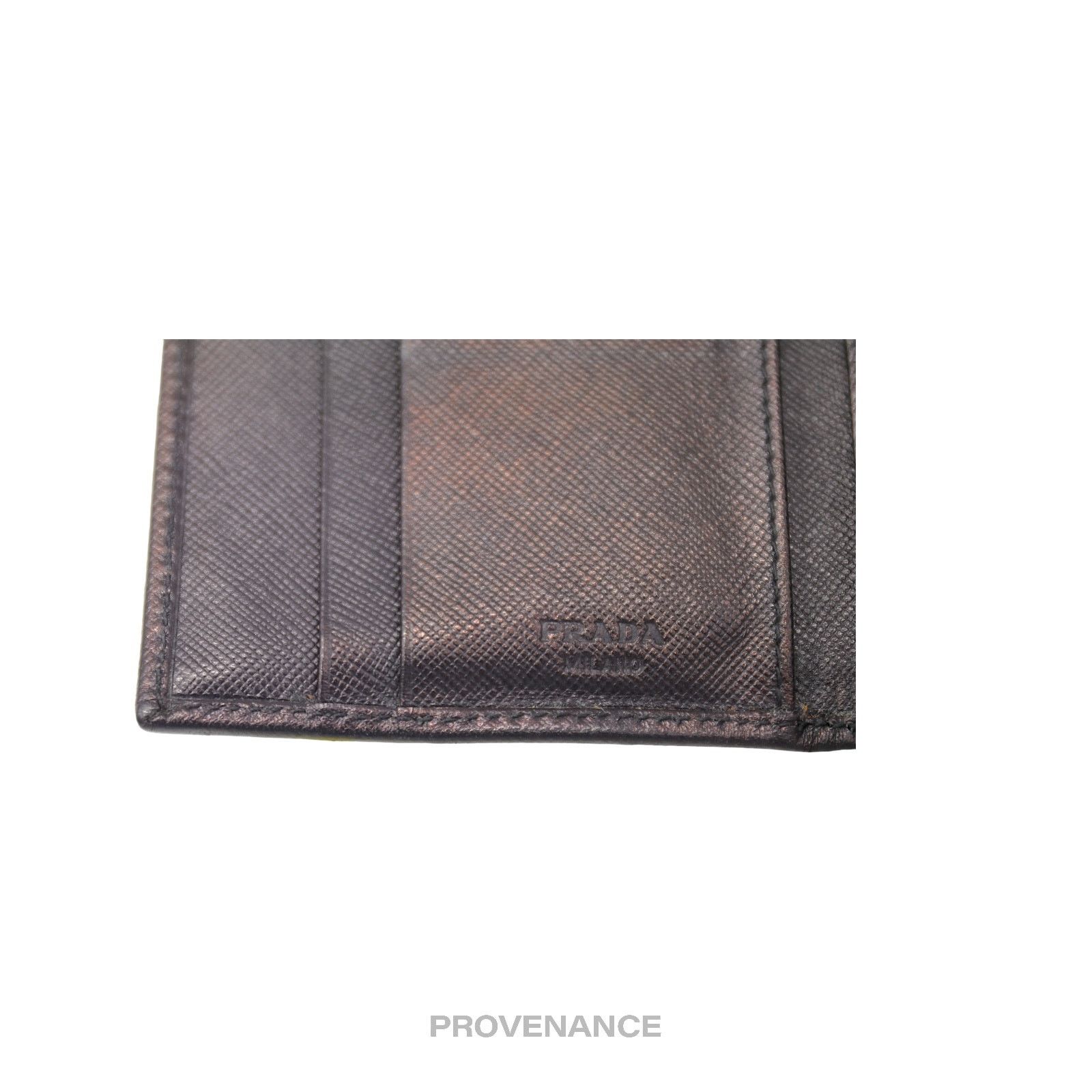 Prada 🔴 Prada Trifold Wallet - Black Saffiano Leather Size ONE SIZE - 6 Thumbnail