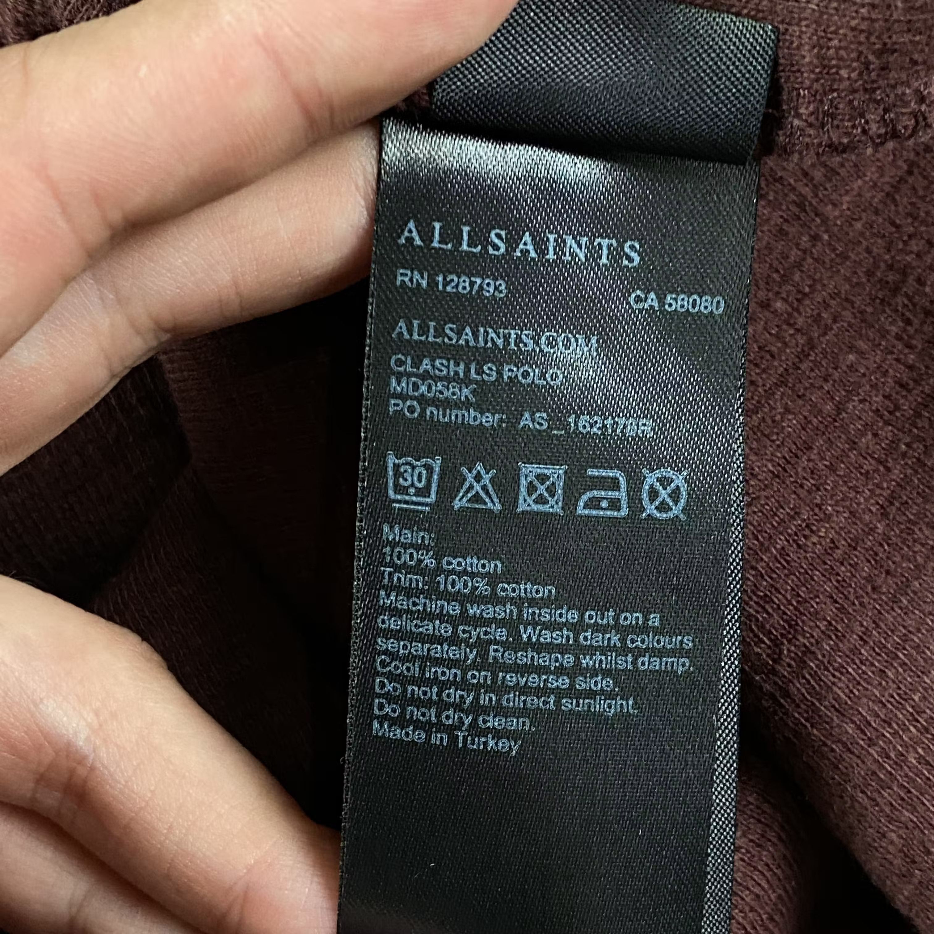Allsaints Mens Long Sleeve Allsaints Size L Size US L / EU 52-54 / 3 - 7 Thumbnail