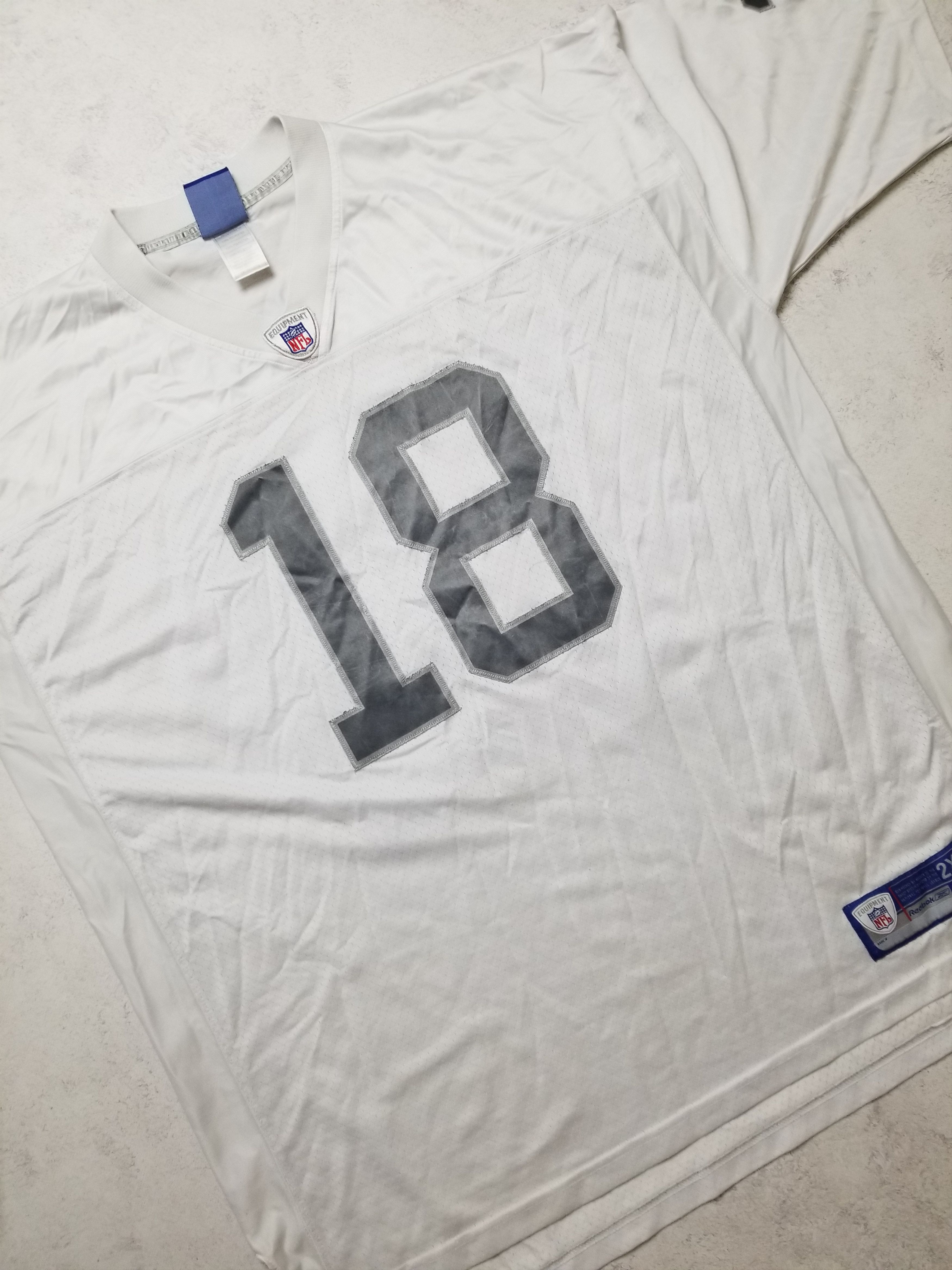 Reebok Randy Moss Oakland Raiders #18 Reebok Sewn Jersey Size US XXL / EU 58 / 5 - 13 Thumbnail