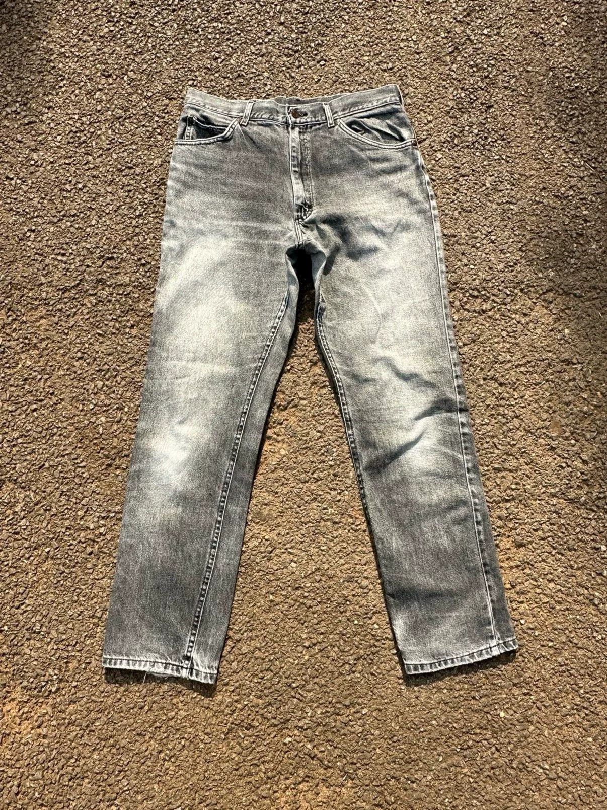 Vintage Vintage Lee 80s American Gray Jeans Size US 31 - 1 Thumbnail