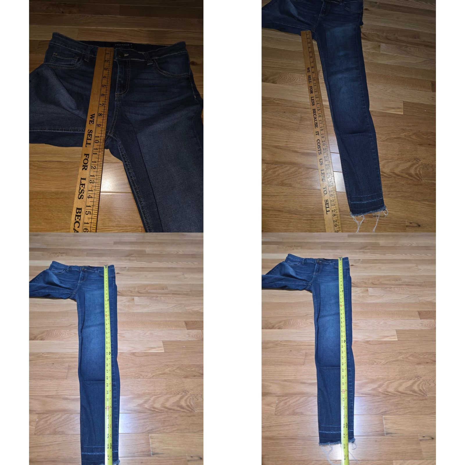 Denime Prosperit Jeans Women's Size 28 Blue Denim 5-Pocket Low Rise Ankle Stretch Cotton Shirt? Size 28" / US 6 / IT 42 - 8 Thumbnail
