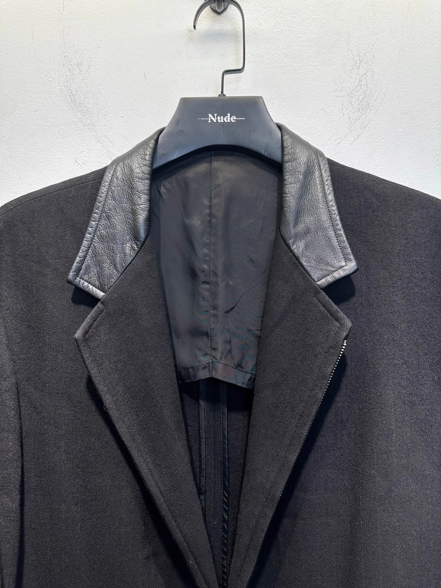 Yohji Yamamoto yohji yamamoto y's for men Leather Trim Zip Blazer K20 Size US L / EU 52-54 / 3 - 3 Thumbnail