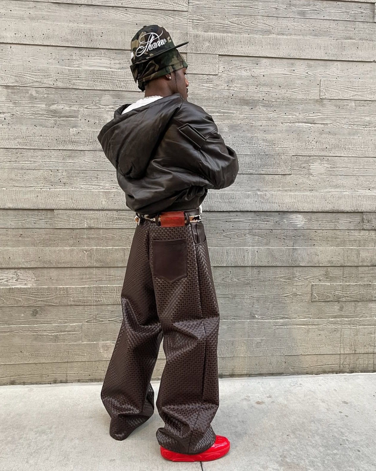 Other ARCHIVO Studios Woven Leather Pants Size US 40 / EU 56 - 3 Thumbnail