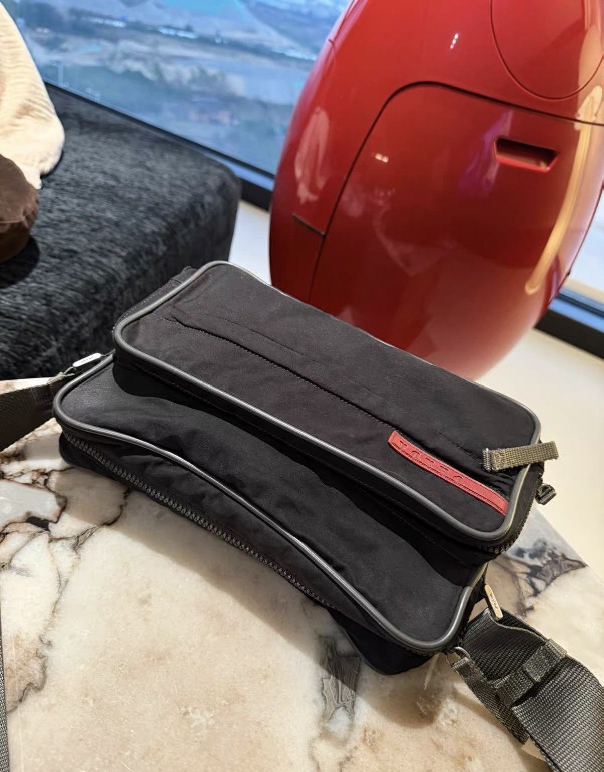 Prada Prada Vintage 90s Label Parachute Crossbody Camera Bag J36 Size ONE SIZE - 3 Thumbnail