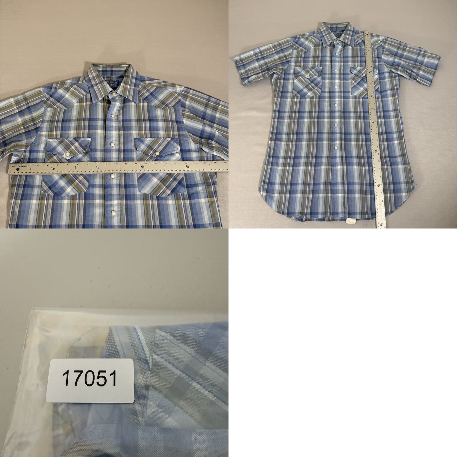 Pendleton VINTAGE Pendleton Shirt Mens Medium Blue Pearl Snap Western Cowboy Size US M / EU 48-50 / 2 - 8 Thumbnail