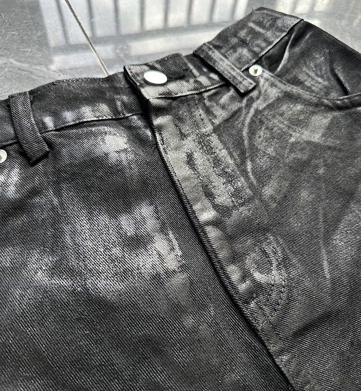 Japanese Brand × Vintage Avant garde reverse front washed waxed baggy jeans pants Size US 28 / EU 44 - 8 Thumbnail